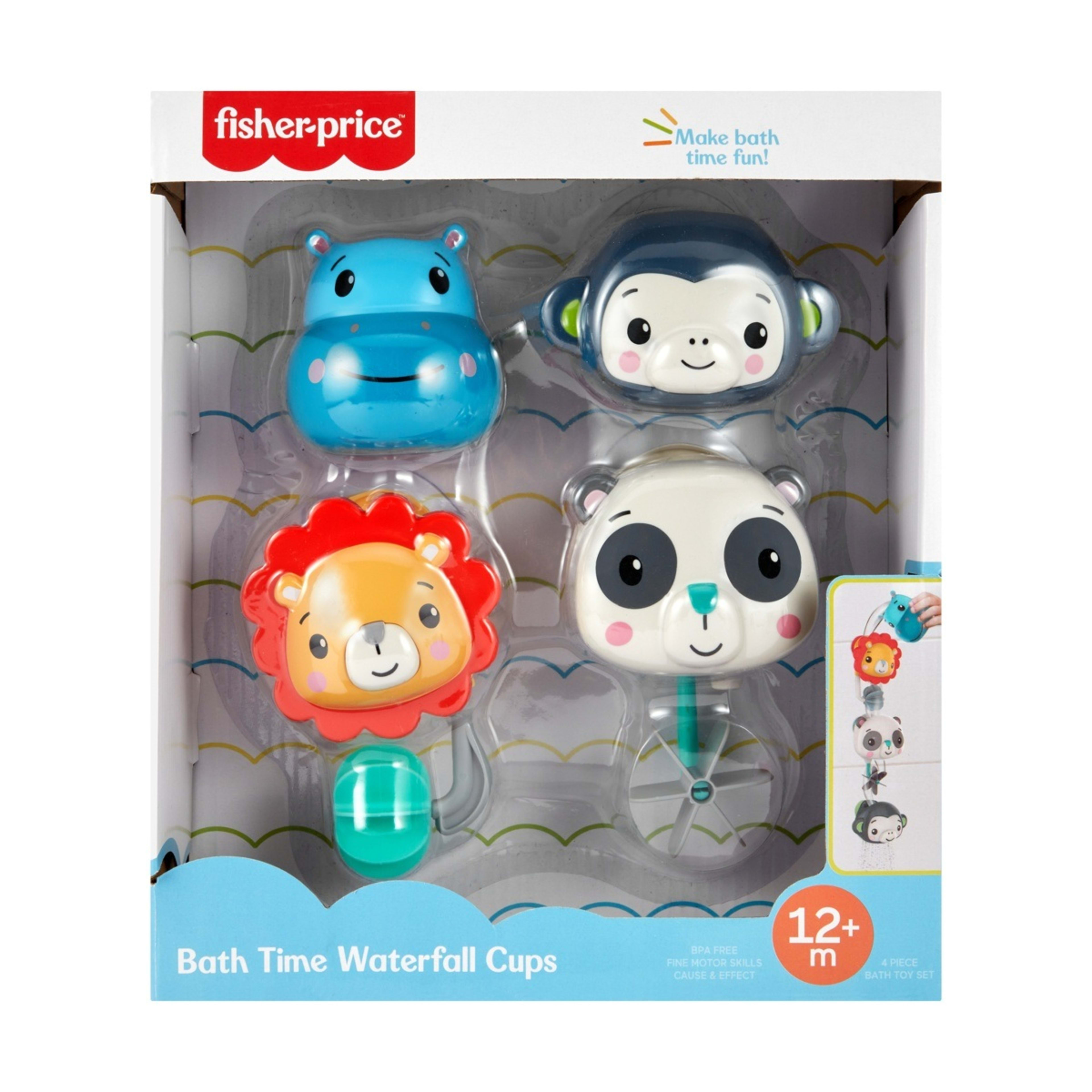 1 Fisher-Price 4 Piece Bath Time Waterfall Cups
