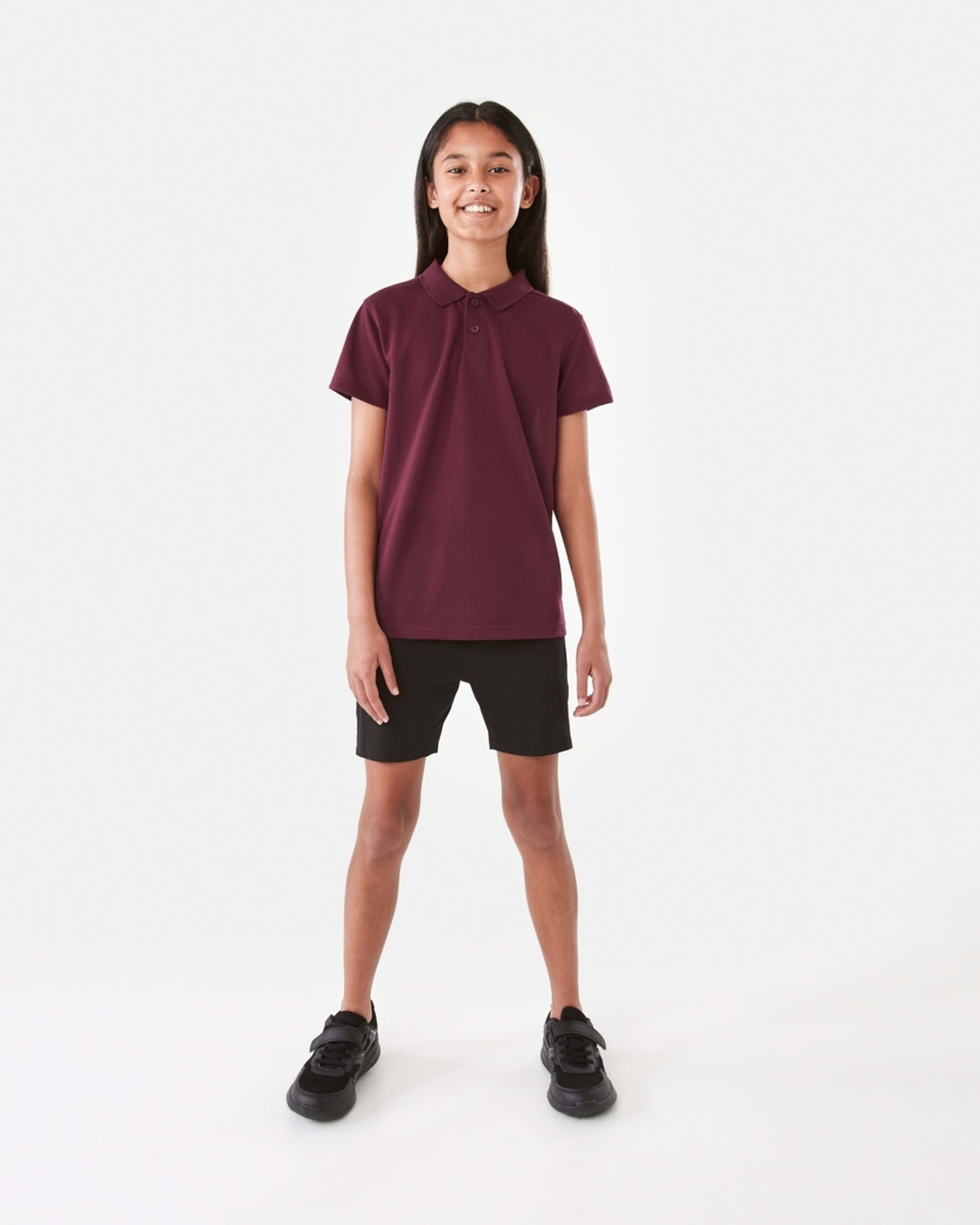5 School Polo T-shirt Burgundy, 5 of 8