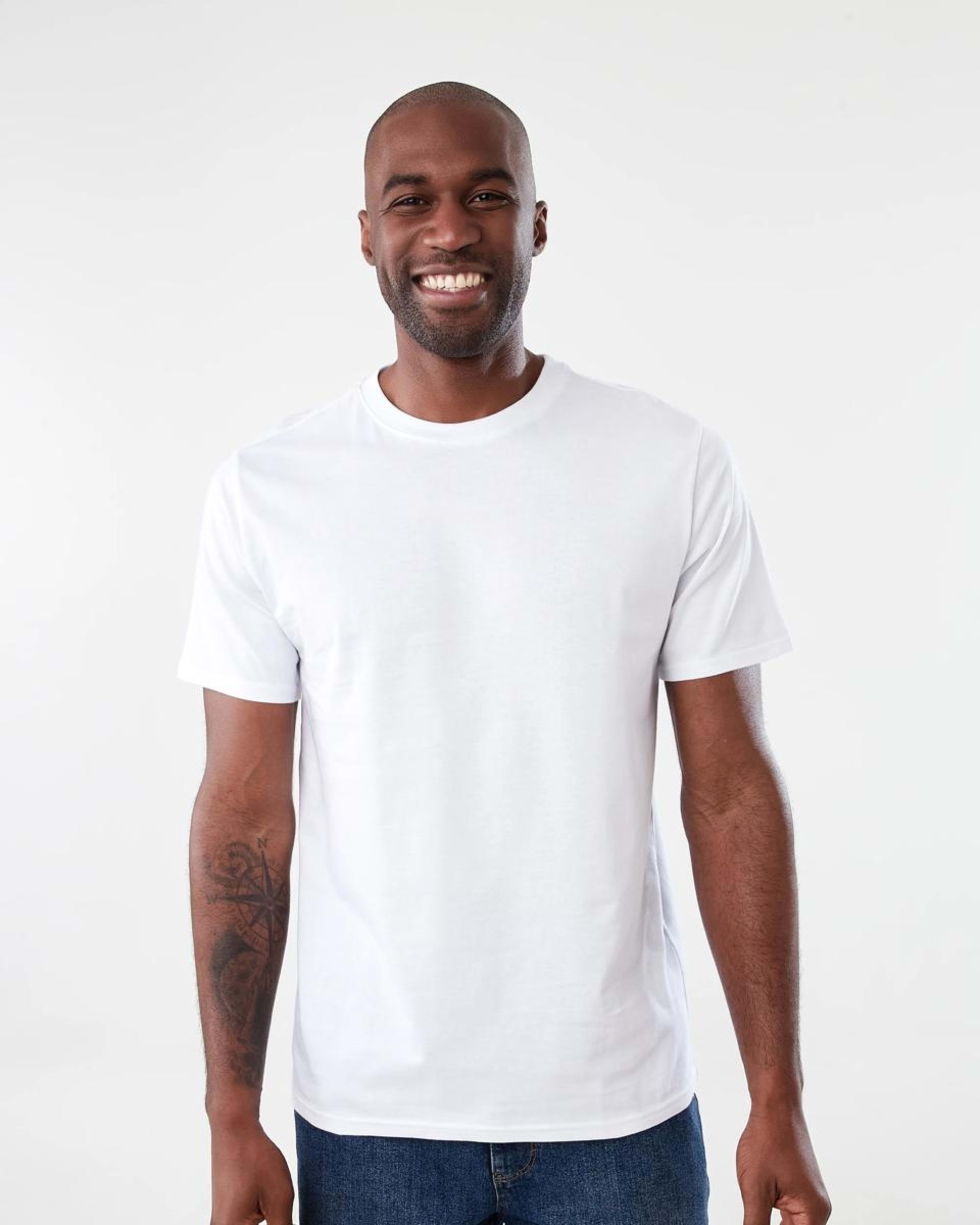 1 Australian Grown Cotton Crew Neck T-shirt WHITE, 1 of 10