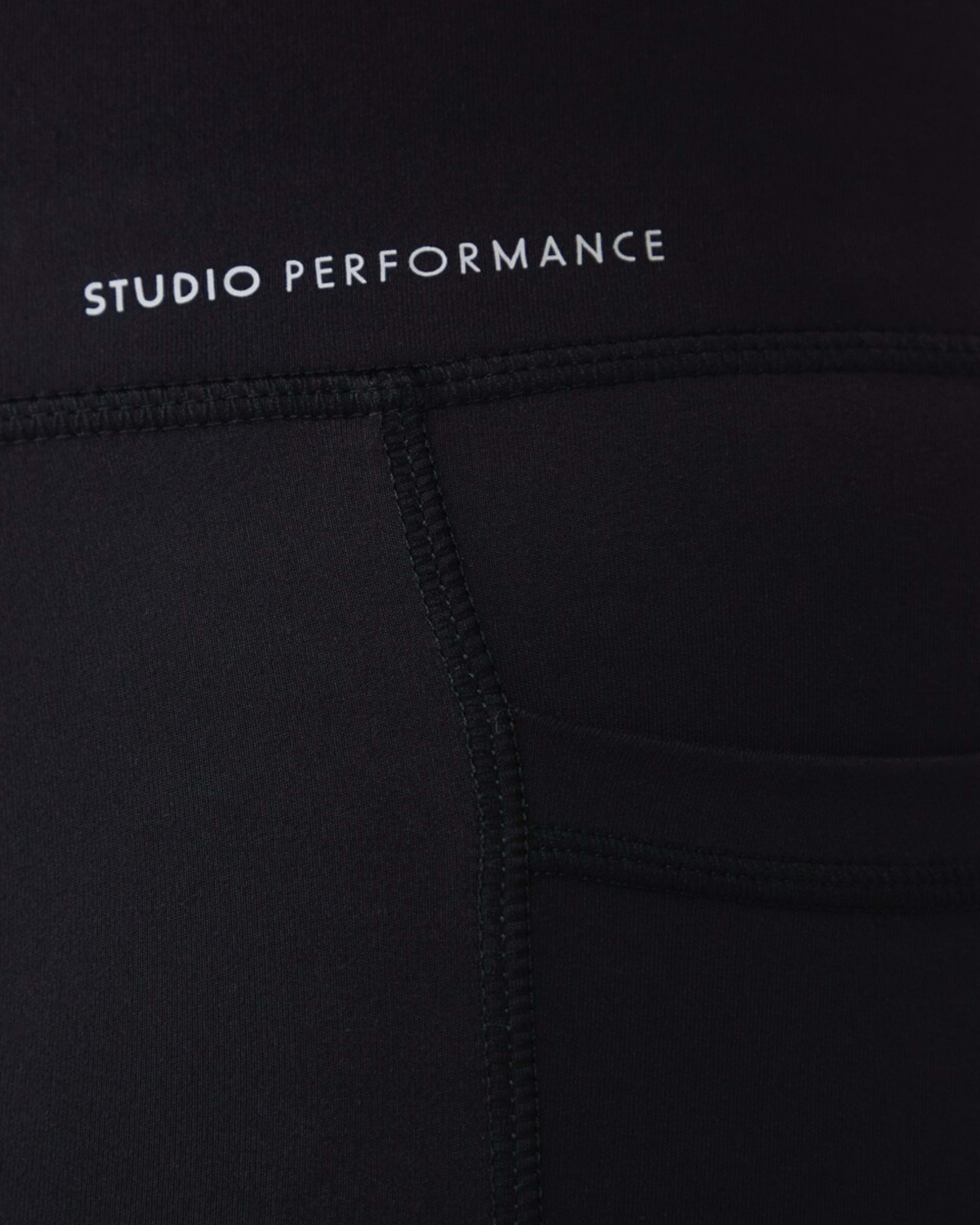 5 Active Womens Ultra High Rise Full Length Studio Leggings BLACK, 5 of 8