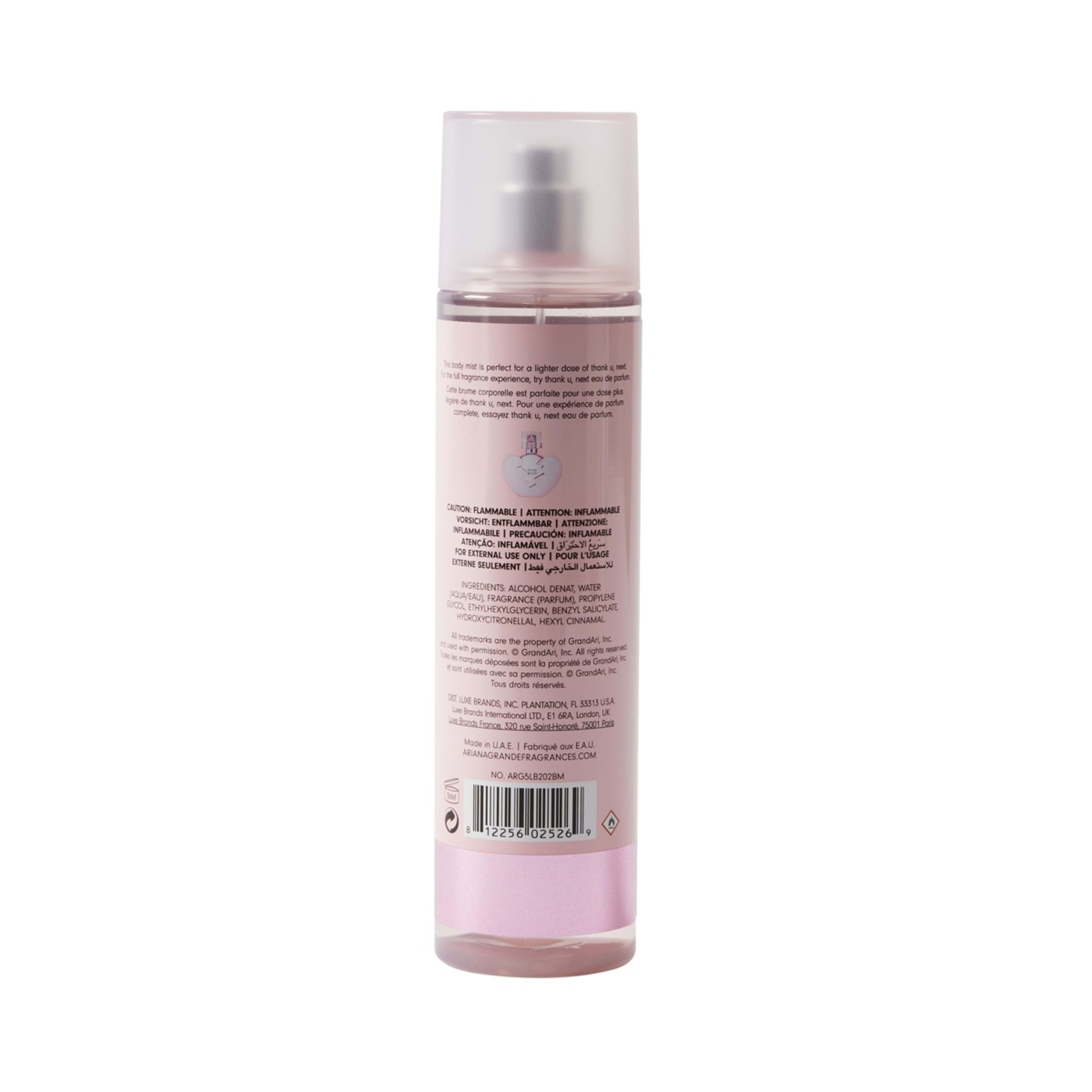 3 Ariana Grande Thank U Next Body Mist 236ml, 3 of 4