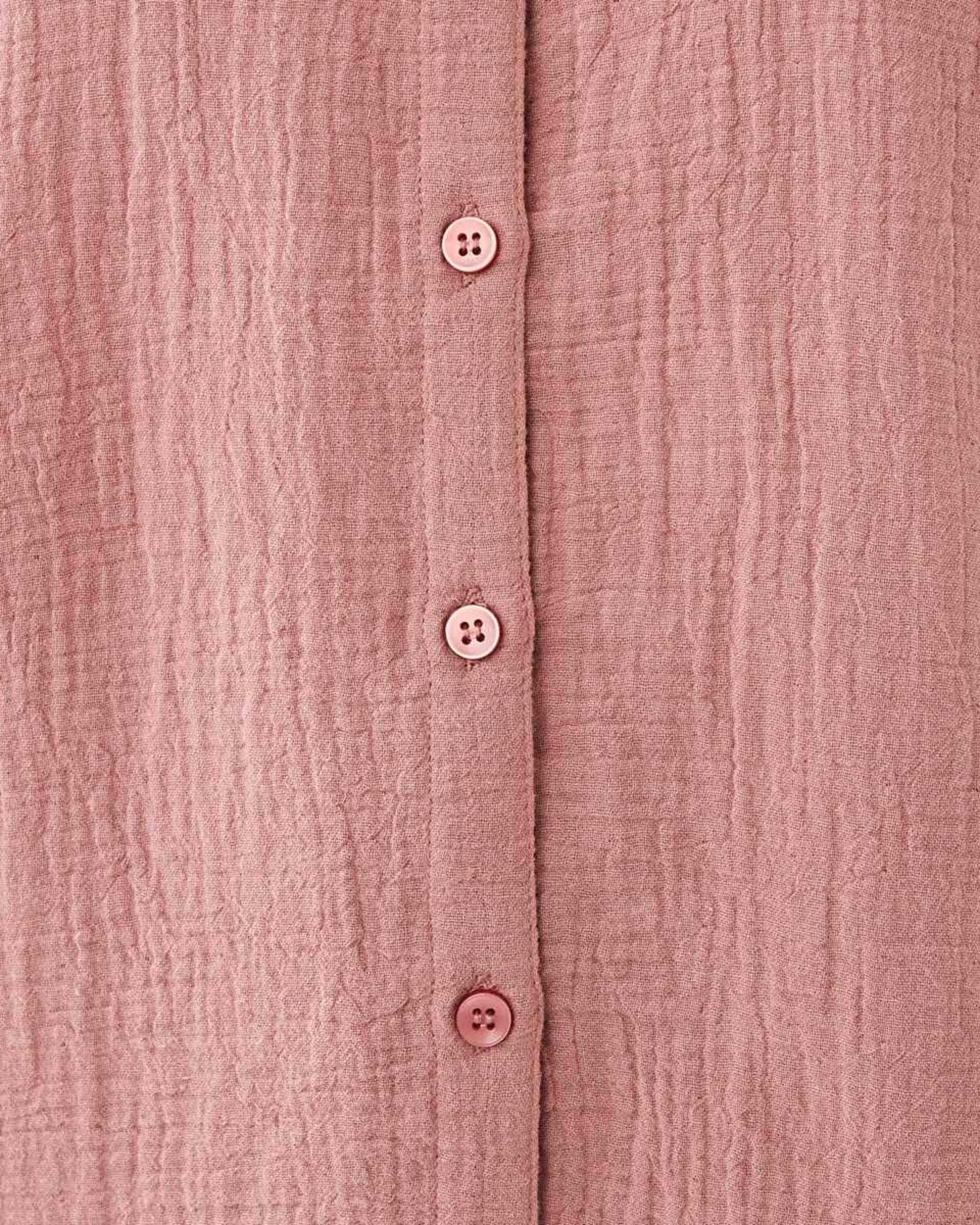 7 Short Sleeve Double Cloth Top Soft Red, 7 of 7