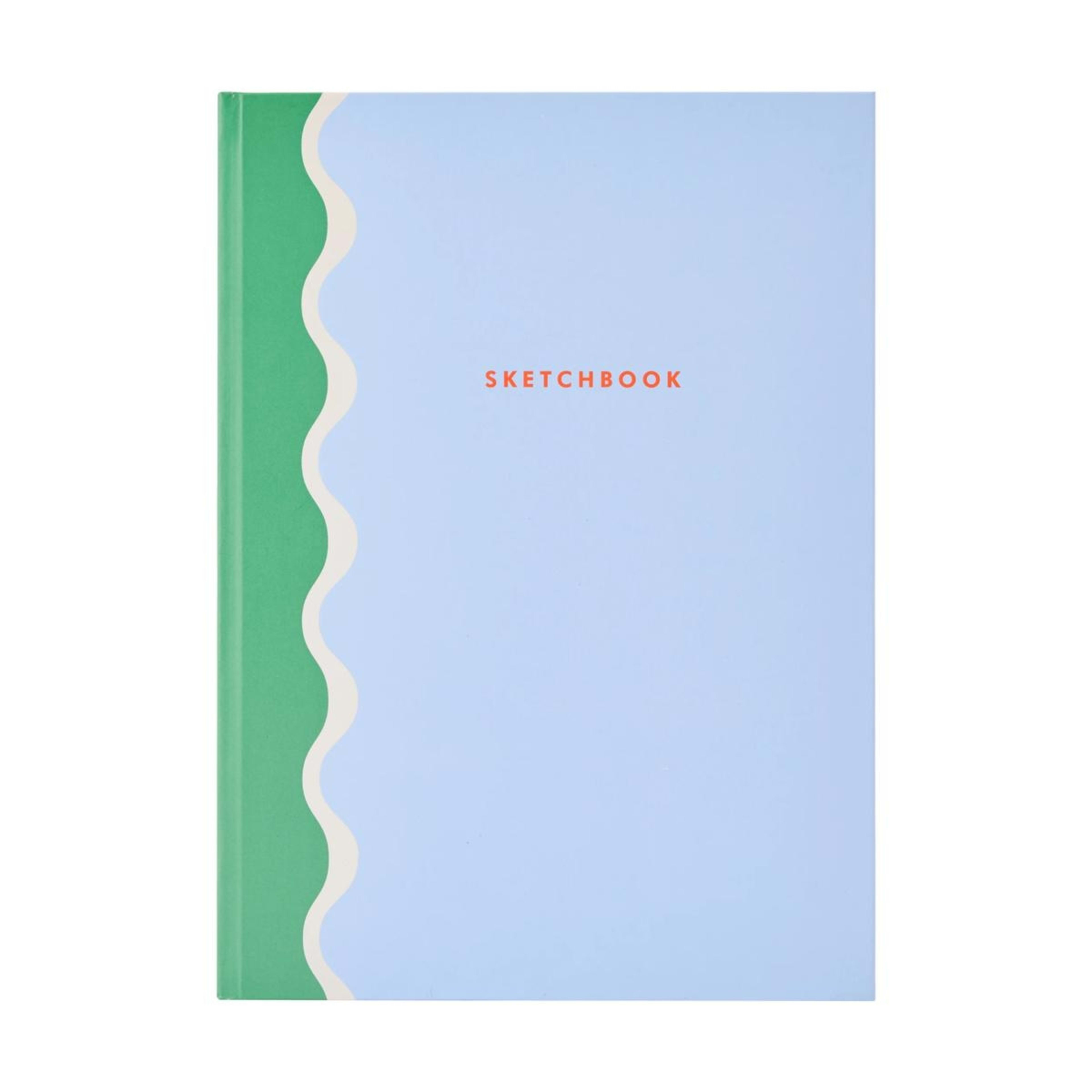 1 8in. x 11in. Wavy Sketchbook - Blue, 1 of 4