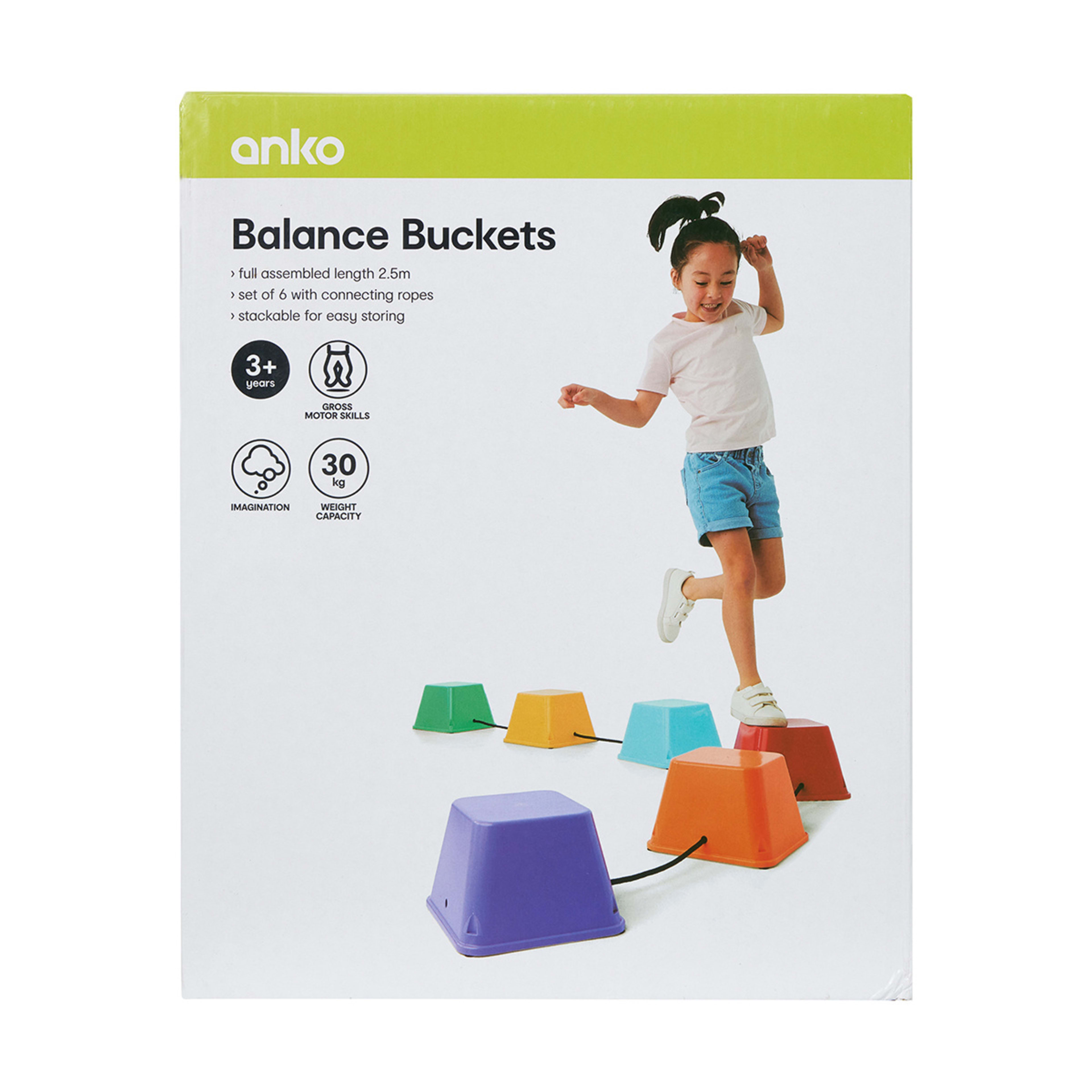 6 Pack Balance Buckets Kmart