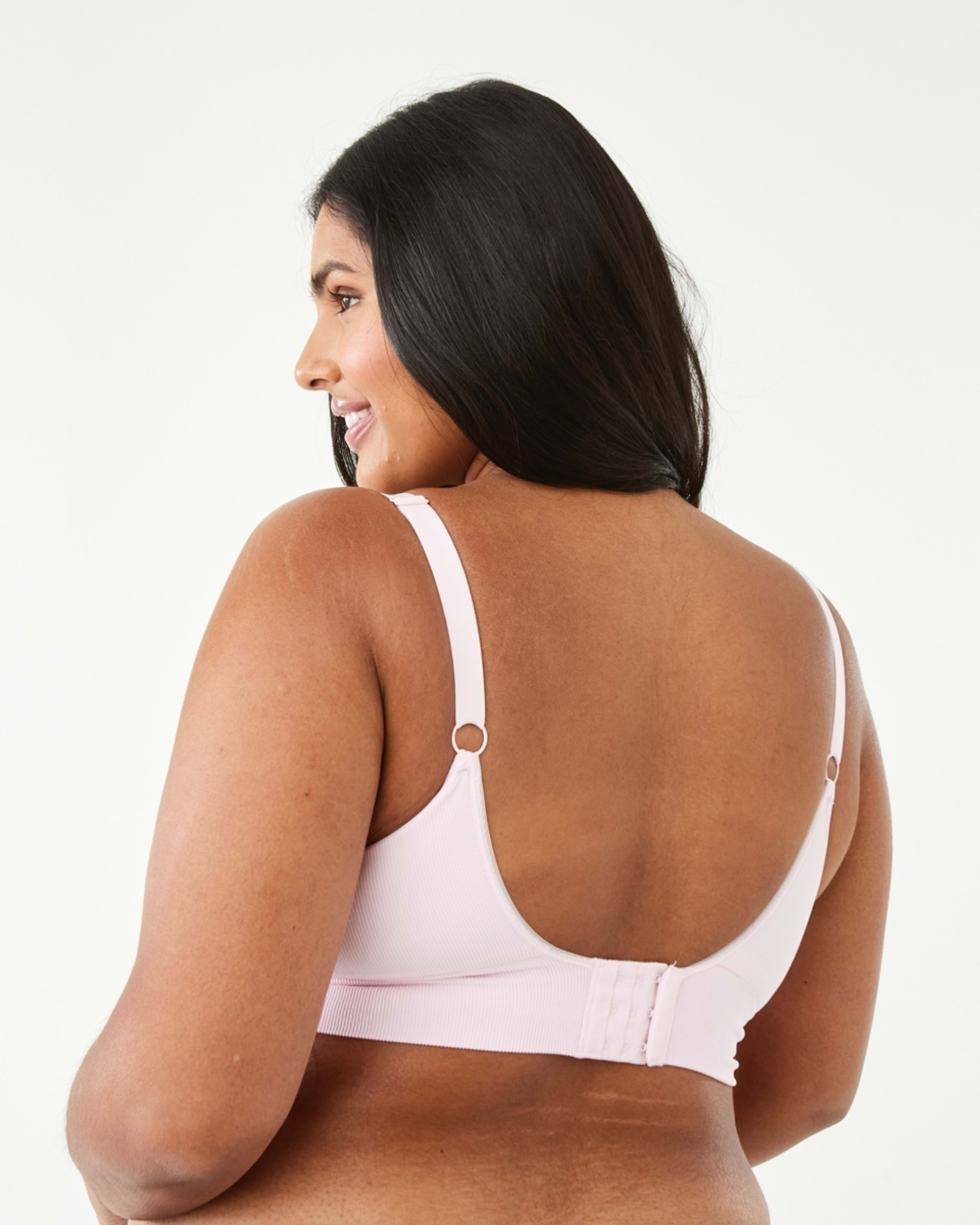 3 Full Figure Wirefree Seamfree T-Shirt Bra Bllet Pink, 3 of 6