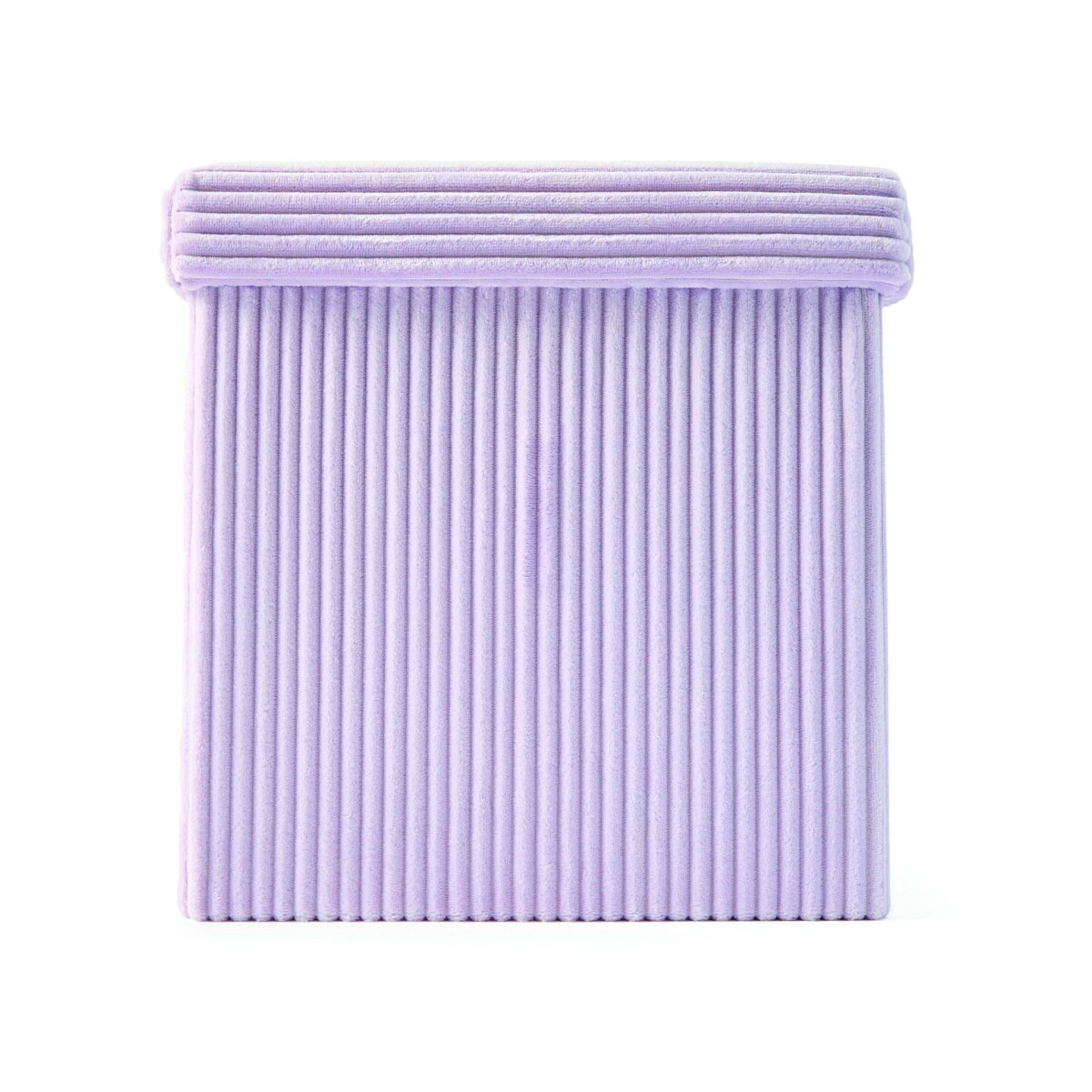 3 Square Storage Ottoman - Purple, 3 of 10
