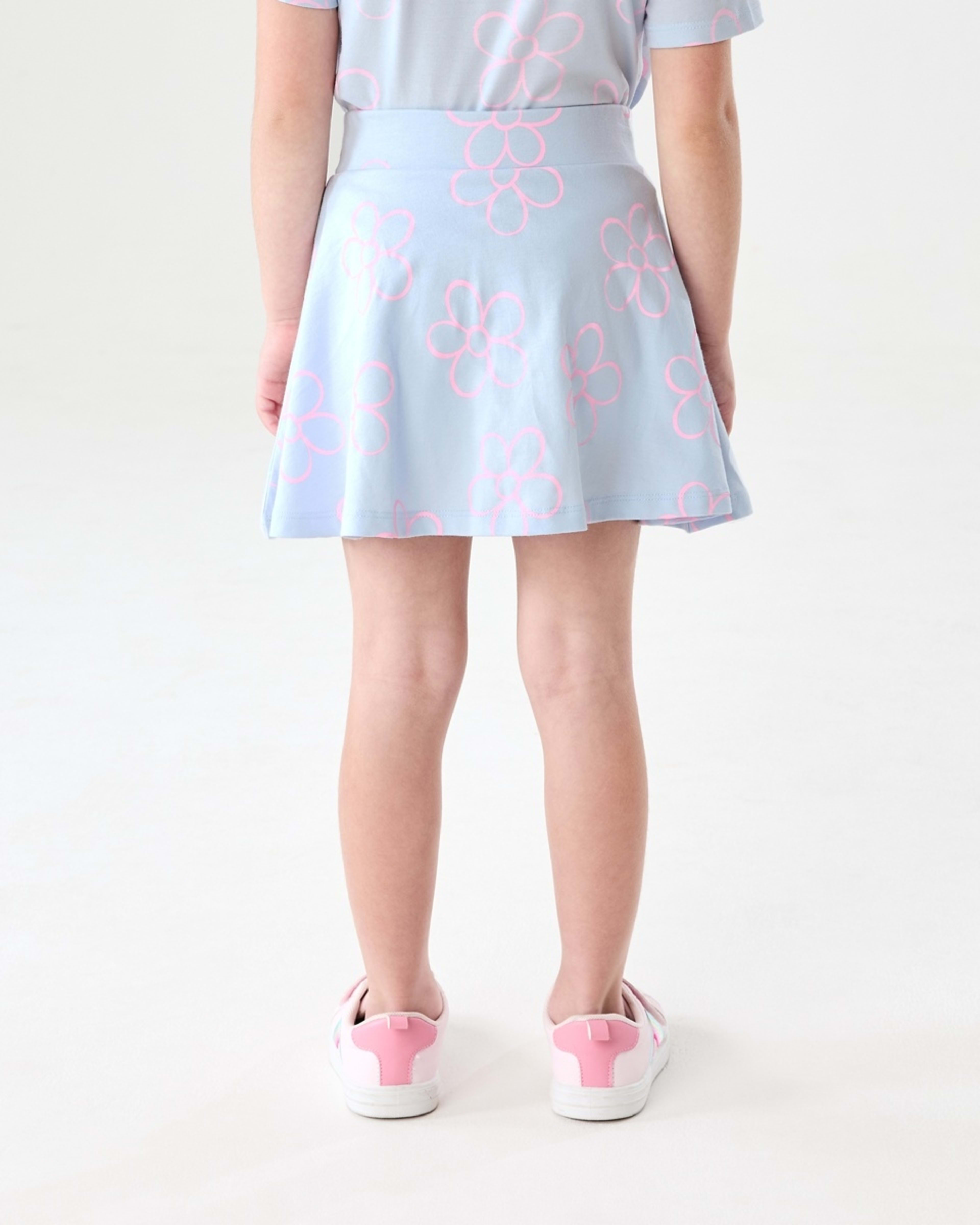 2 Knit Skort OUTLINED DAISY ICEMIST, 2 of 6
