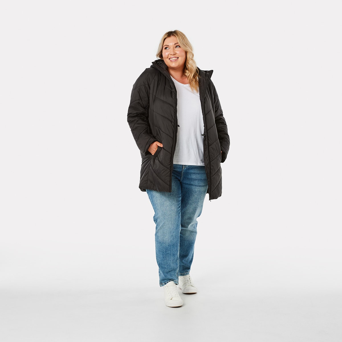 curve puffer jacket