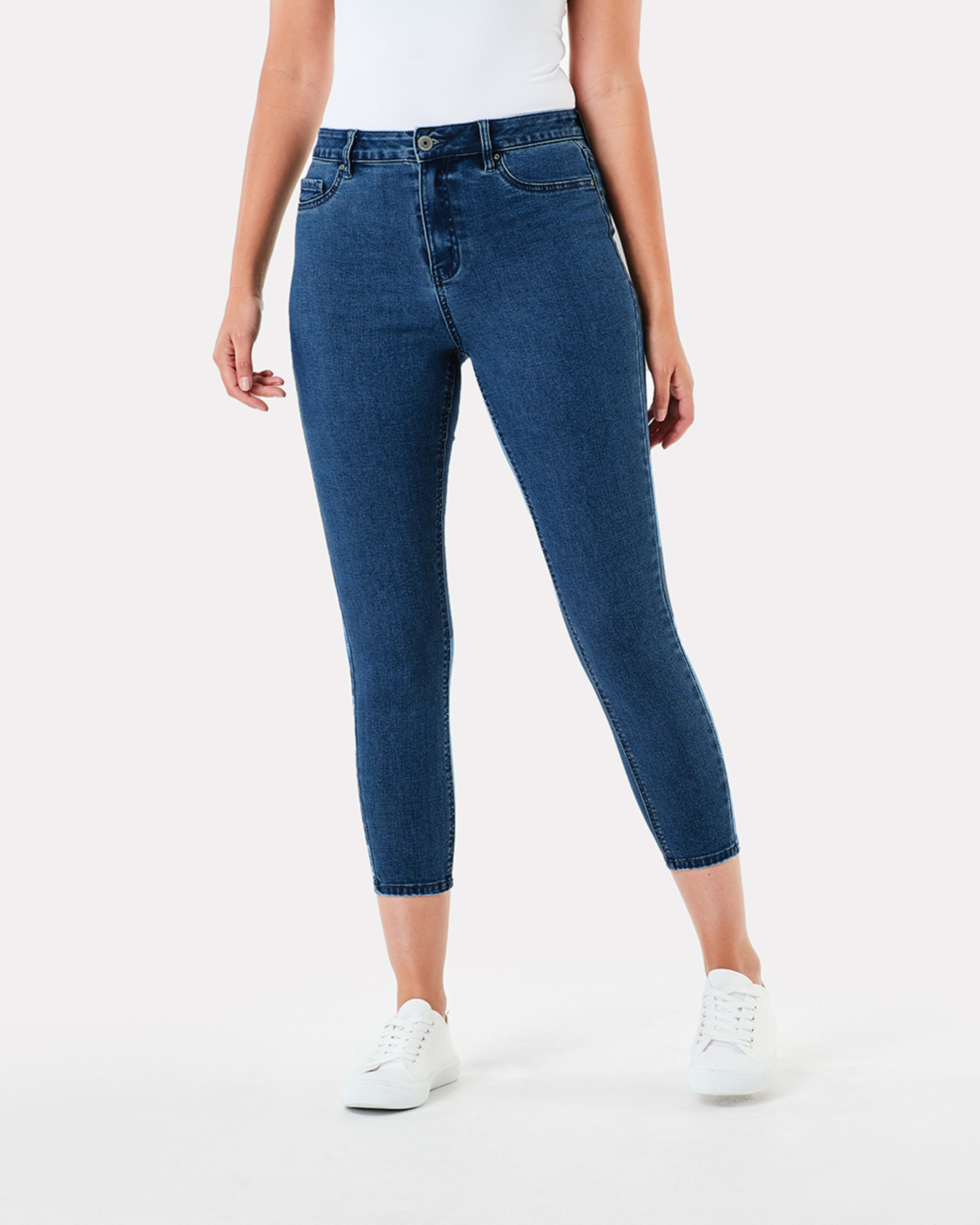 High Rise Ankle Length Skinny Jeans Kmart