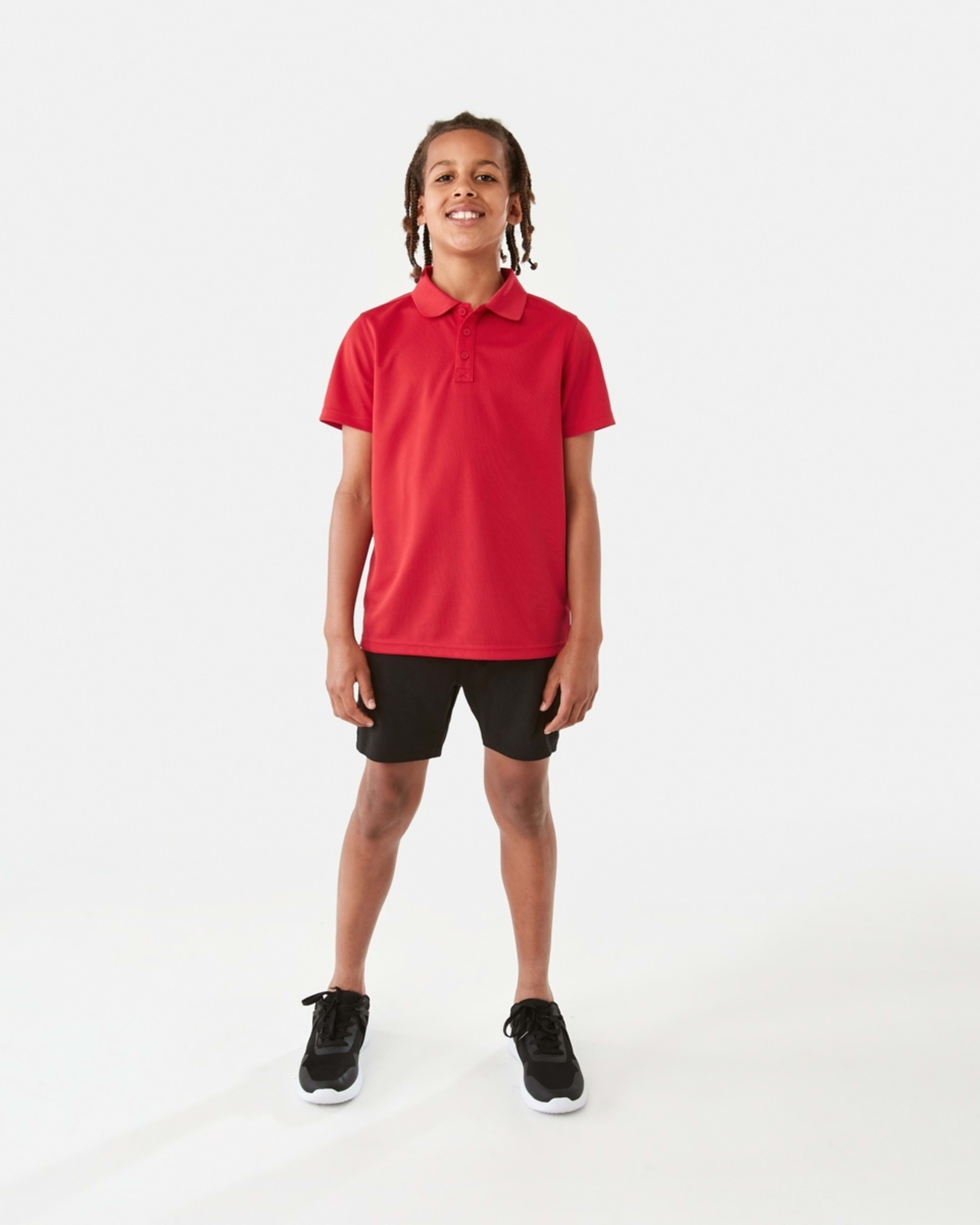 6 School Moisture Wicking Polo Red, 6 of 10