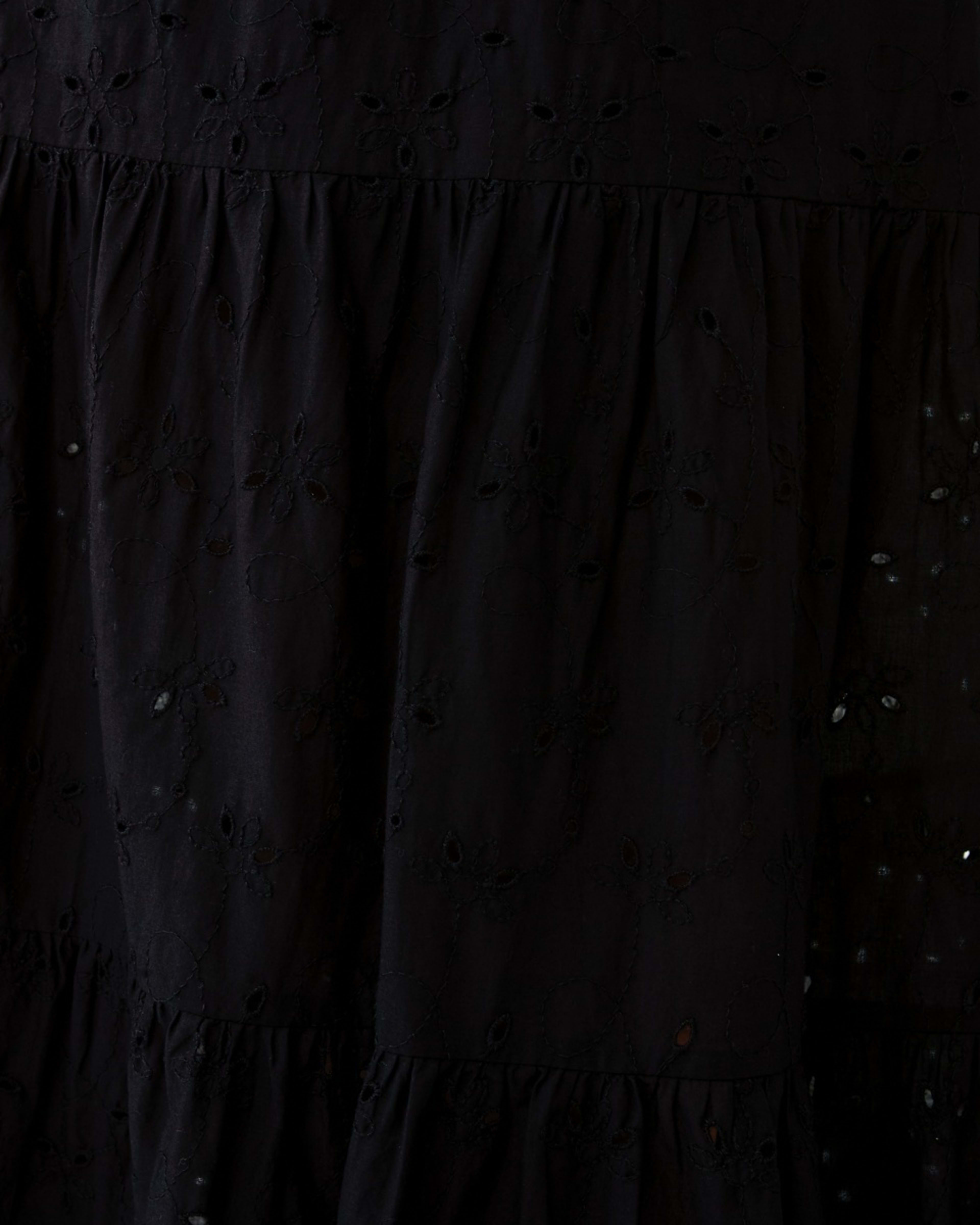 6 Broderie Maxi Skirt Black, 6 of 6