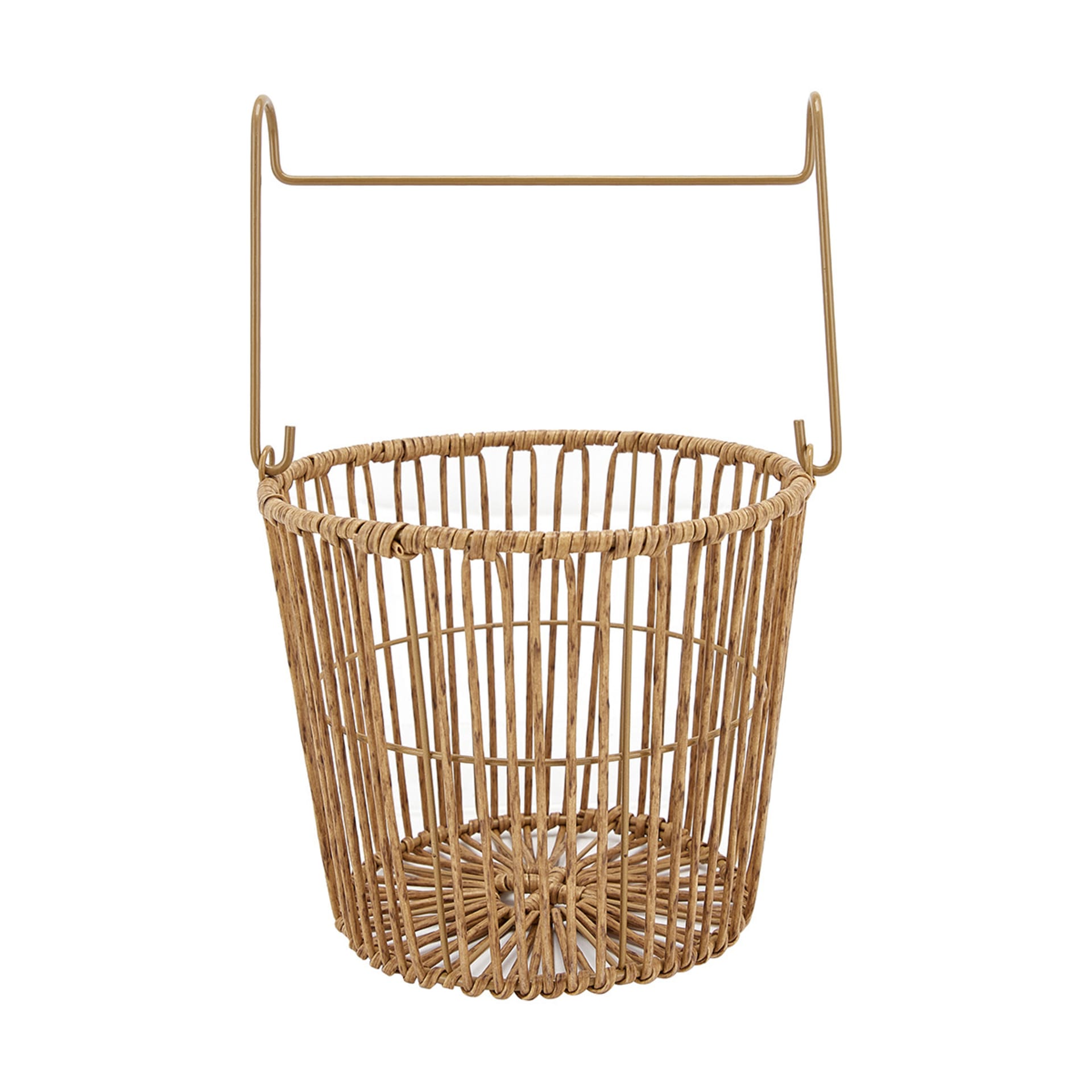 Rattan Look Peg Basket Brown Kmart