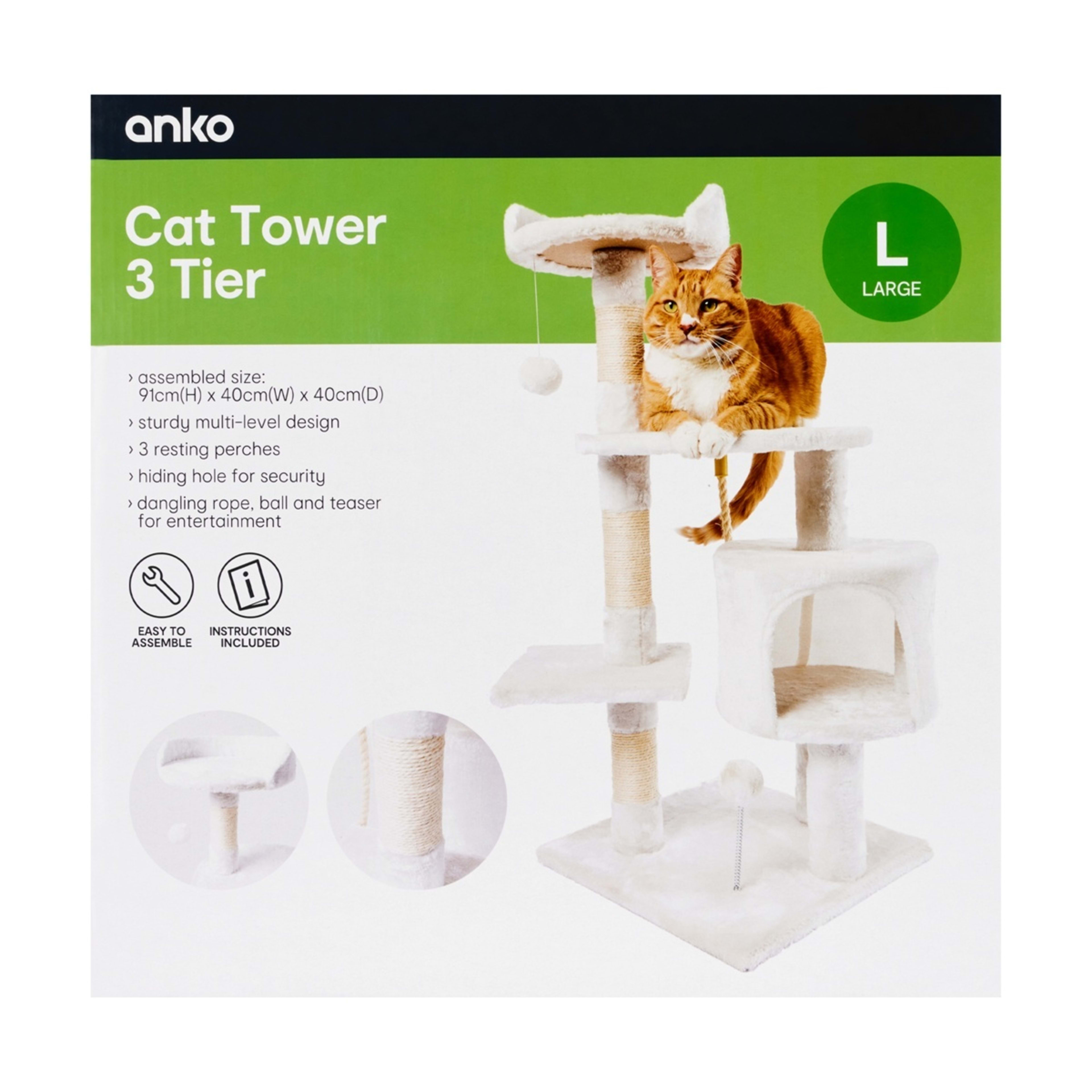 10 Cat Tower 3 Tier, 10 of 10