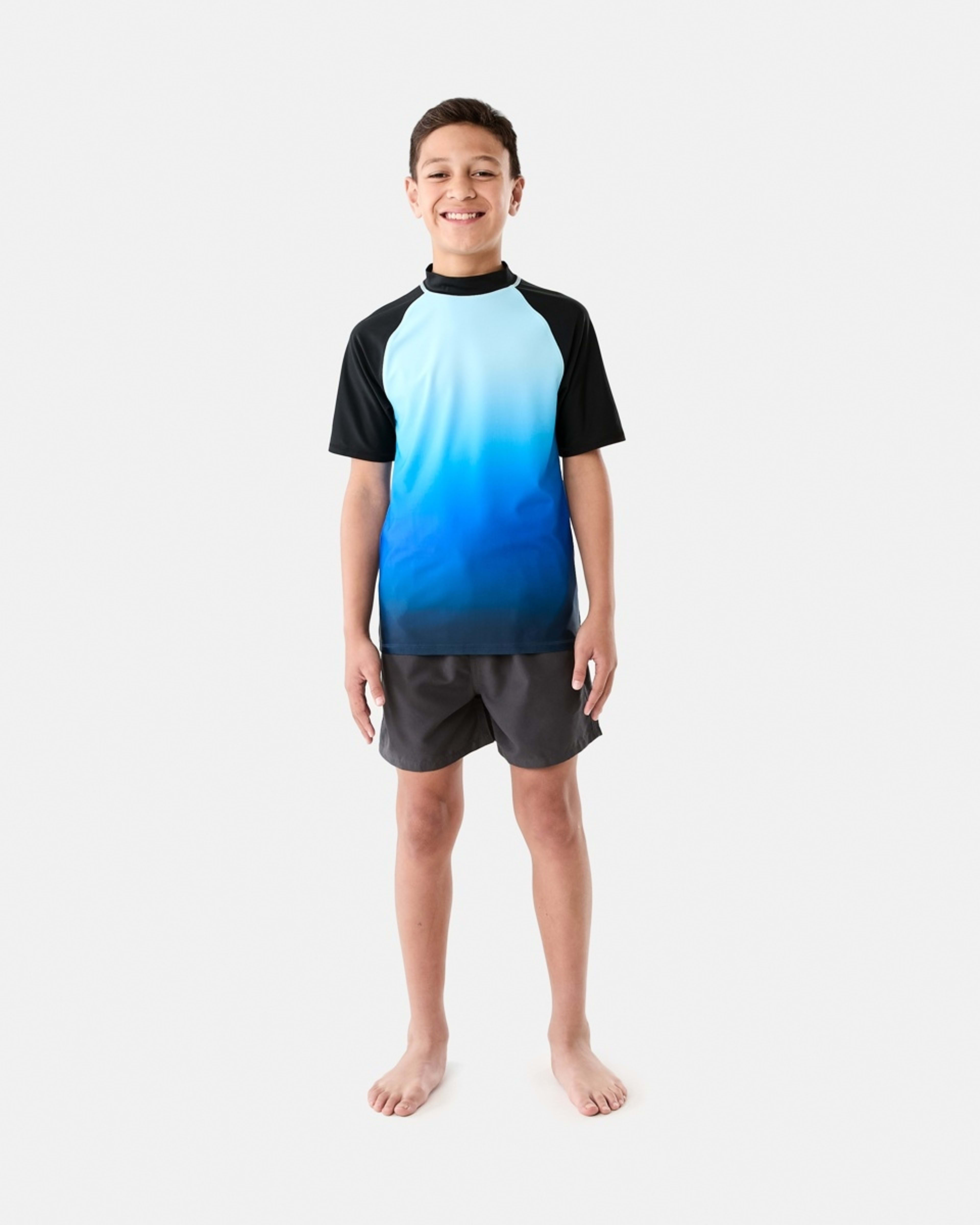 5 Short Sleeve Print Vest OCEAN OMBRE  BLUE, 5 of 6