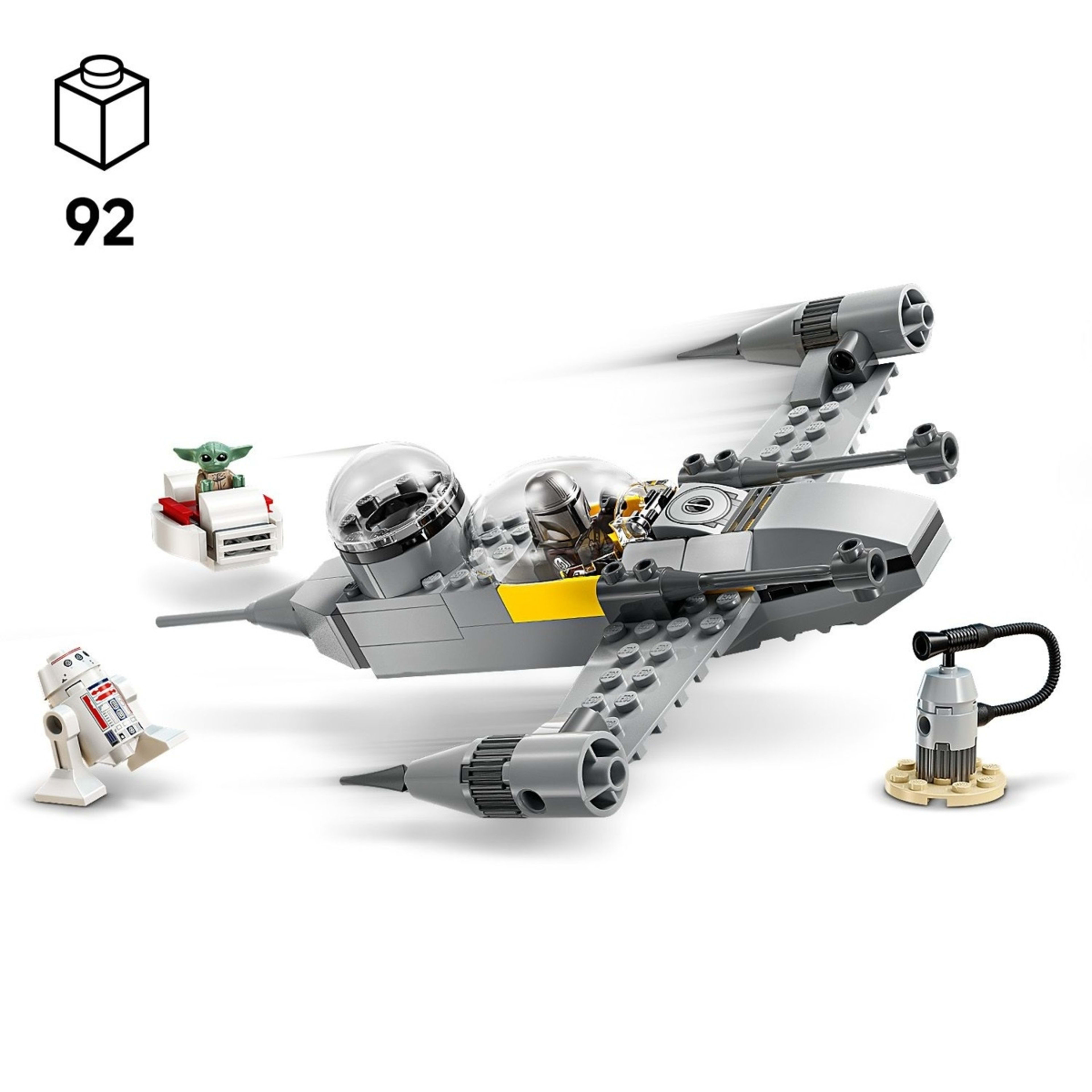 4 LEGO Star Wars Mando and Grogu's N-1 Starfighter 75410, 4 of 10