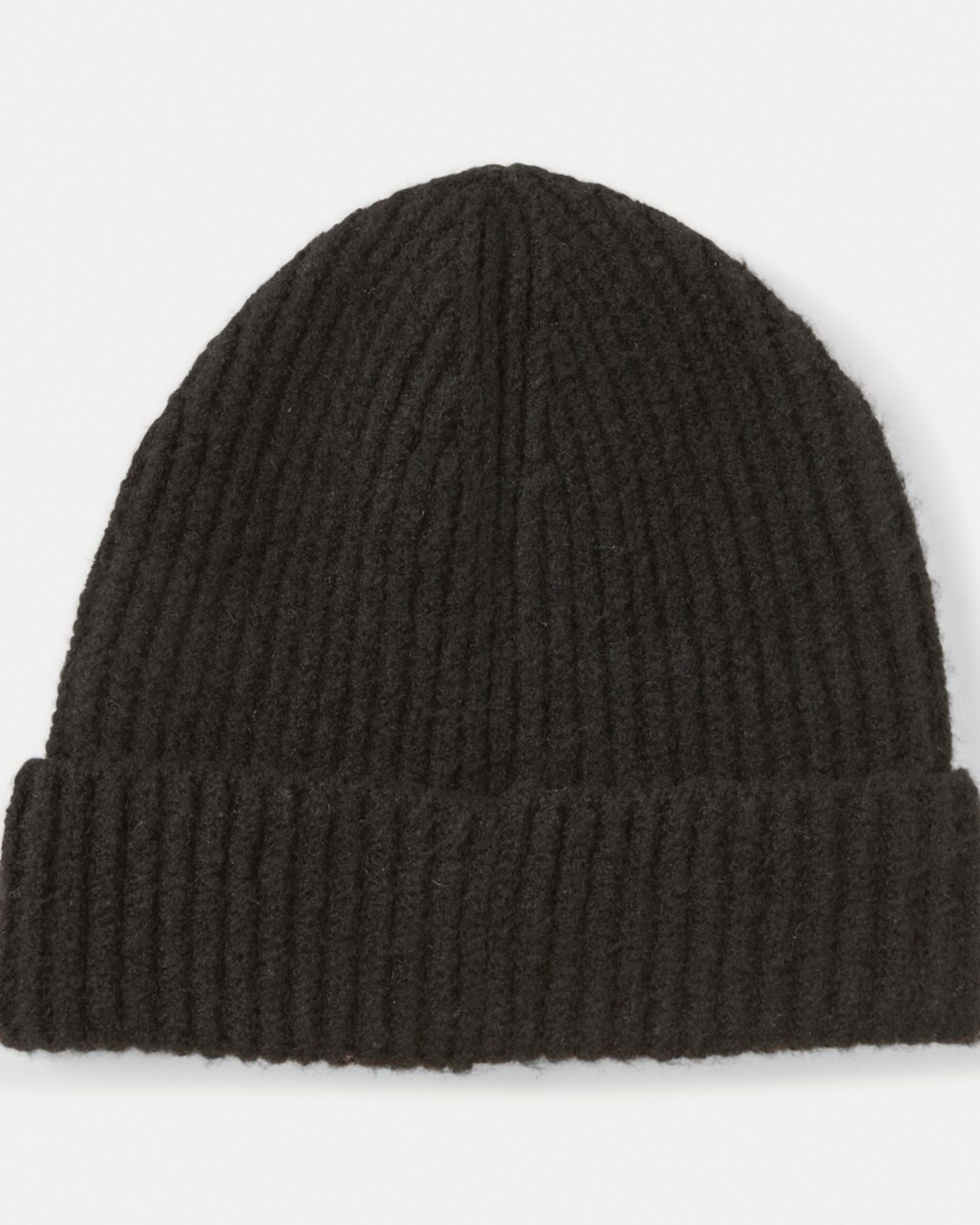 2 Basic Rib Beanie Black, 2 of 4