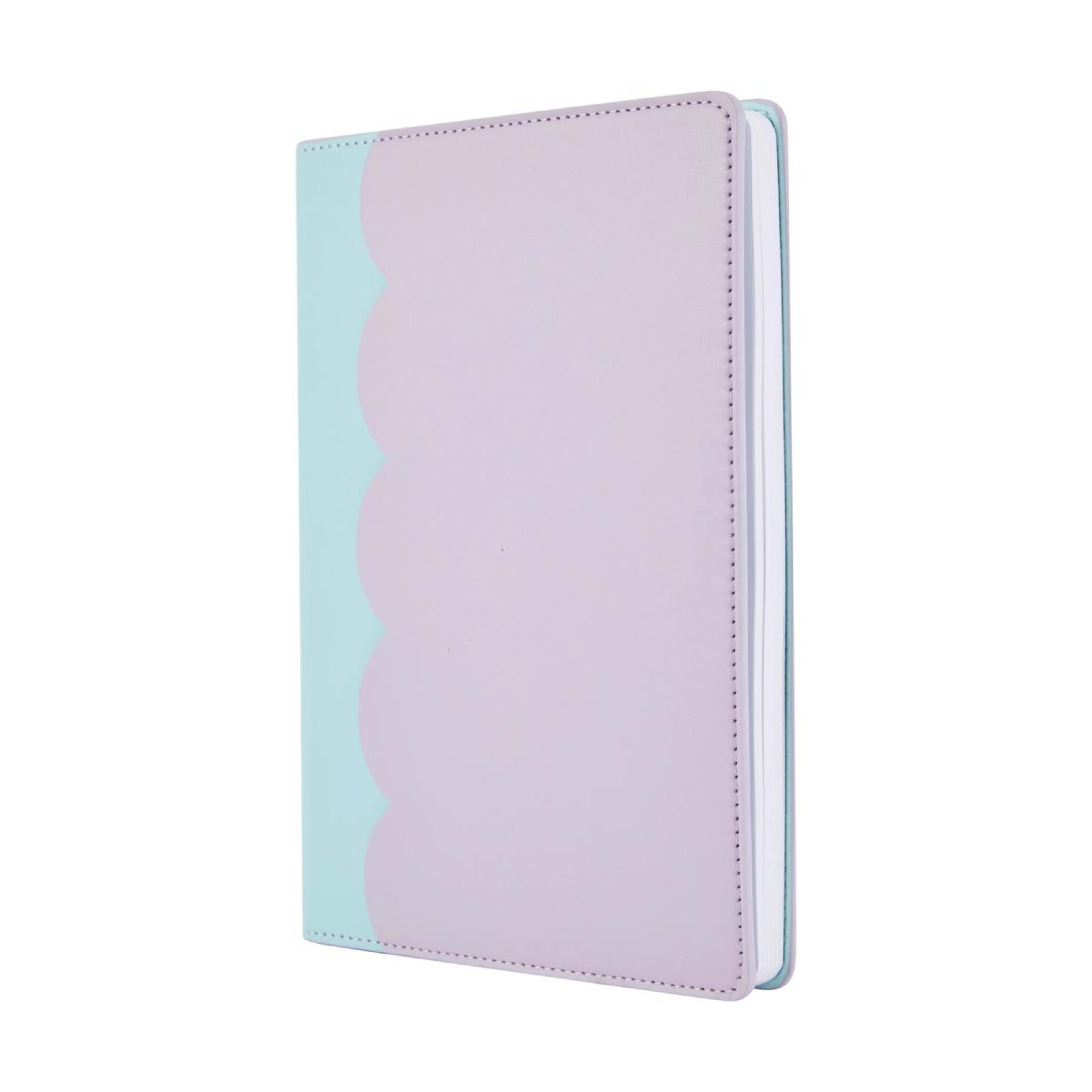 3 A5 Scallop Journal - Mint and Lavender, 3 of 4