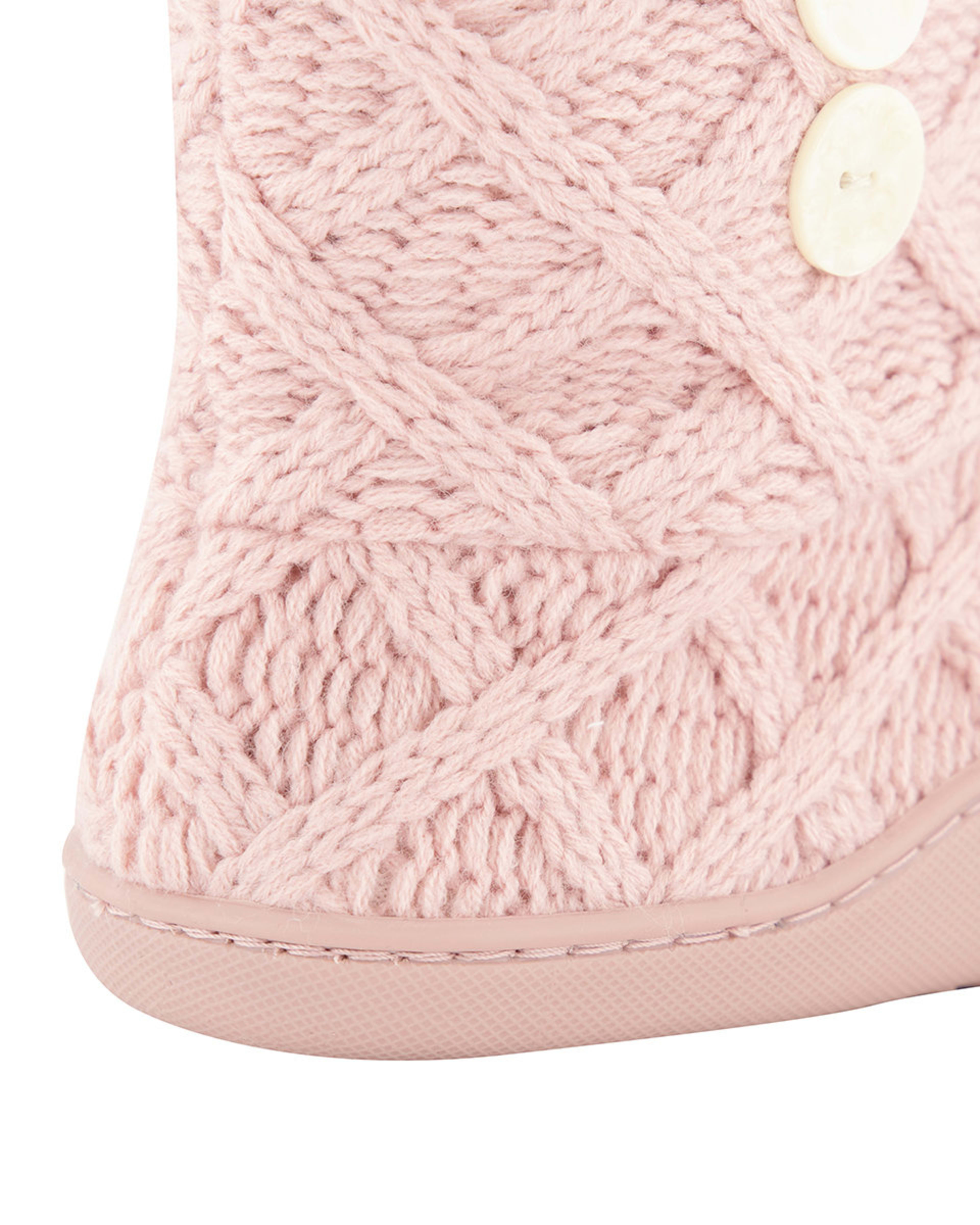 Cable Knit Hard Outsole Slipper Boots Kmart