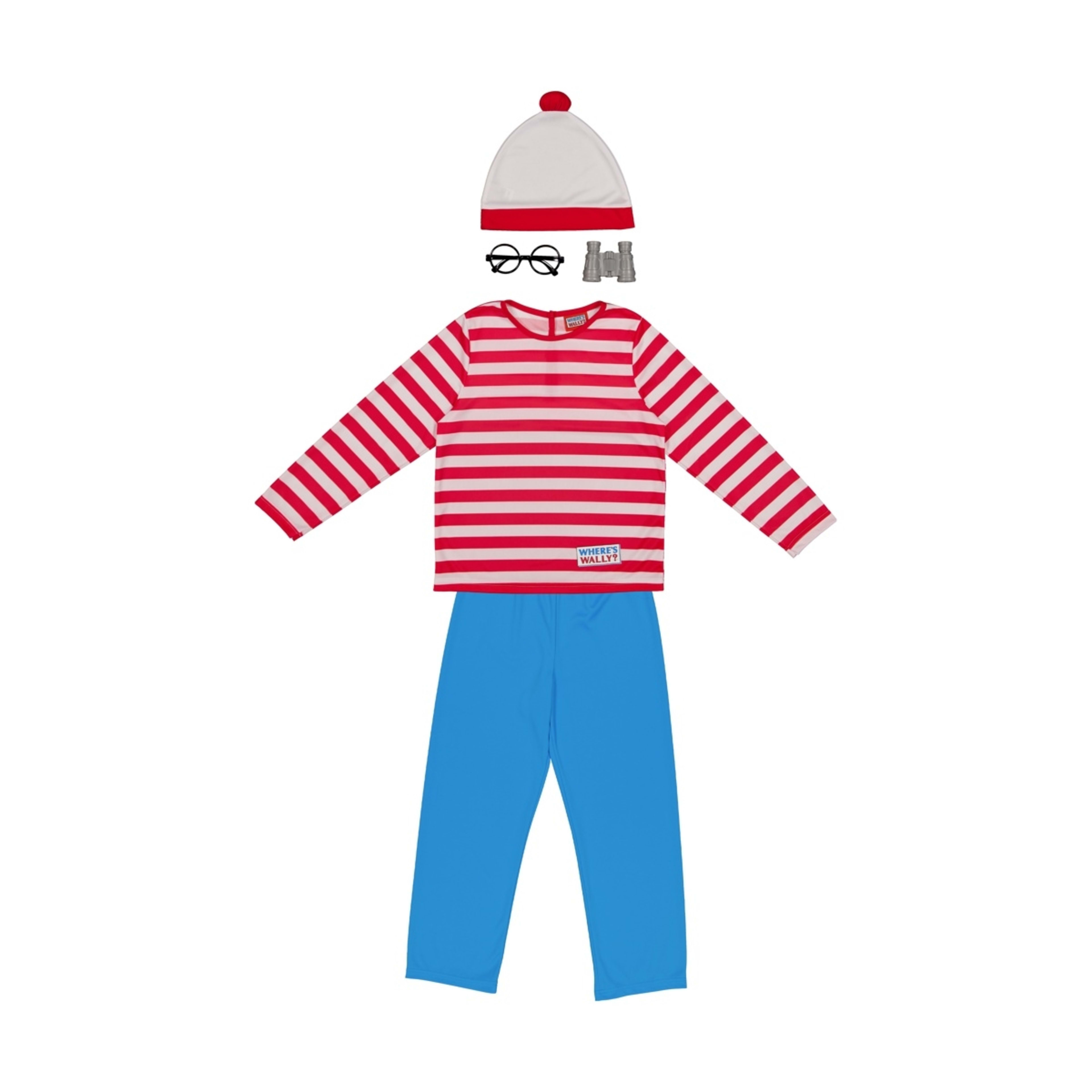 2 5 Piece Where's Wally? Costume - Ages 6-8, 2 of 5