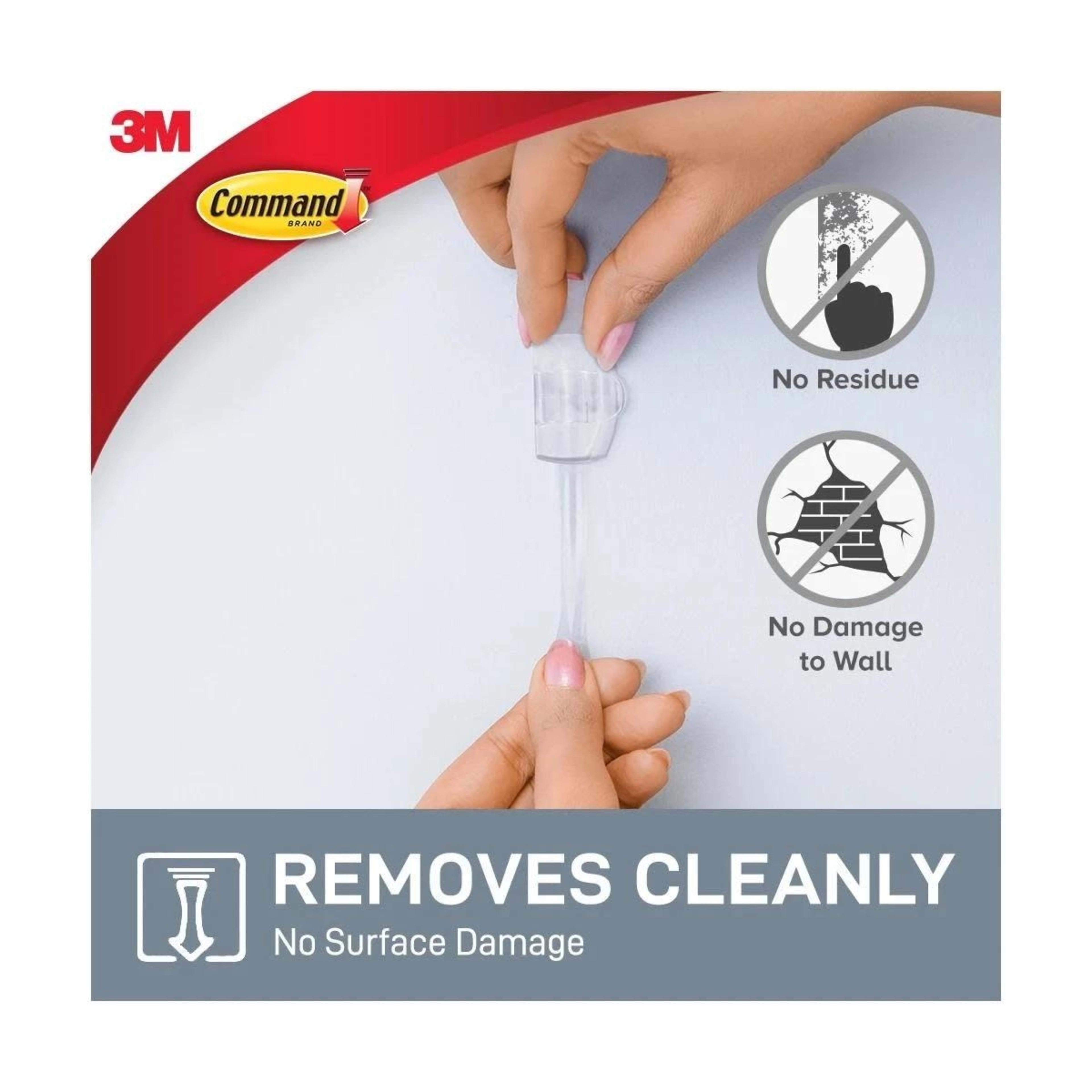 3 3M Command Round Cord Clips - Clear, 3 of 6