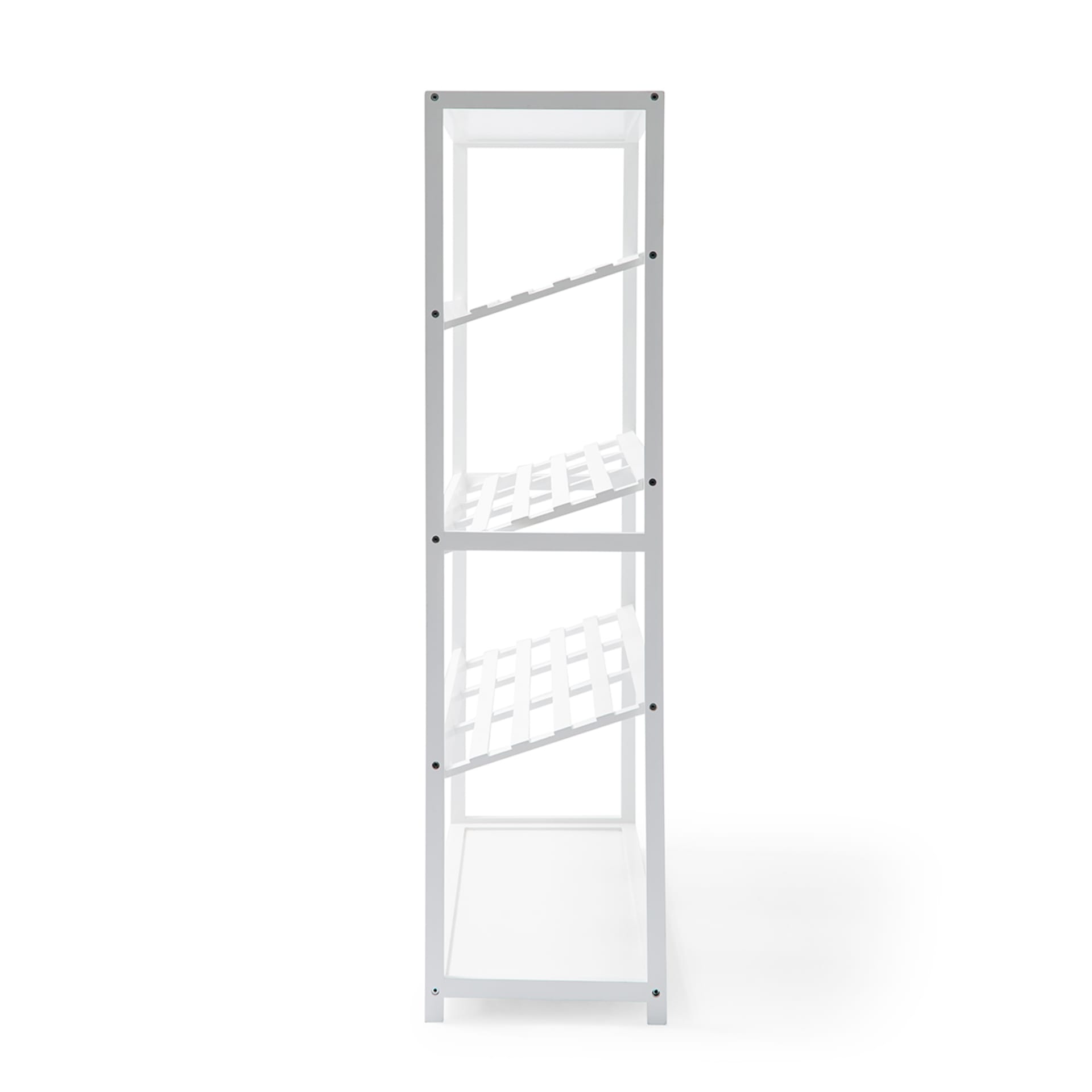 5 Tier White Bamboo Shoe Rack Kmart