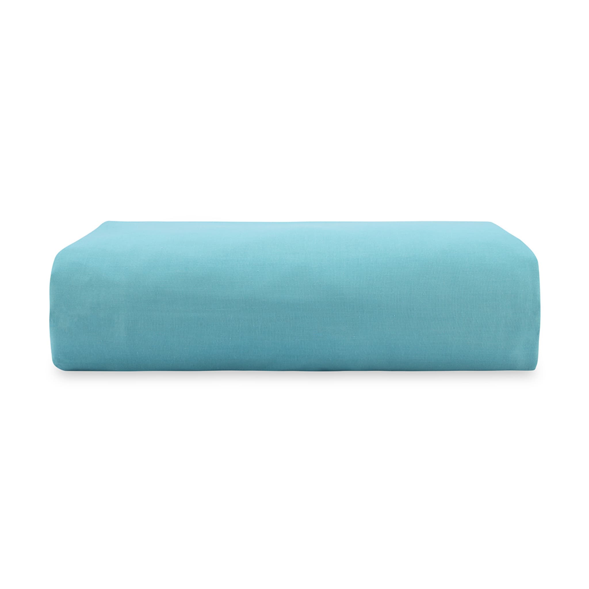 180 Thread Count Fitted Sheet Double Bed, Aqua Kmart
