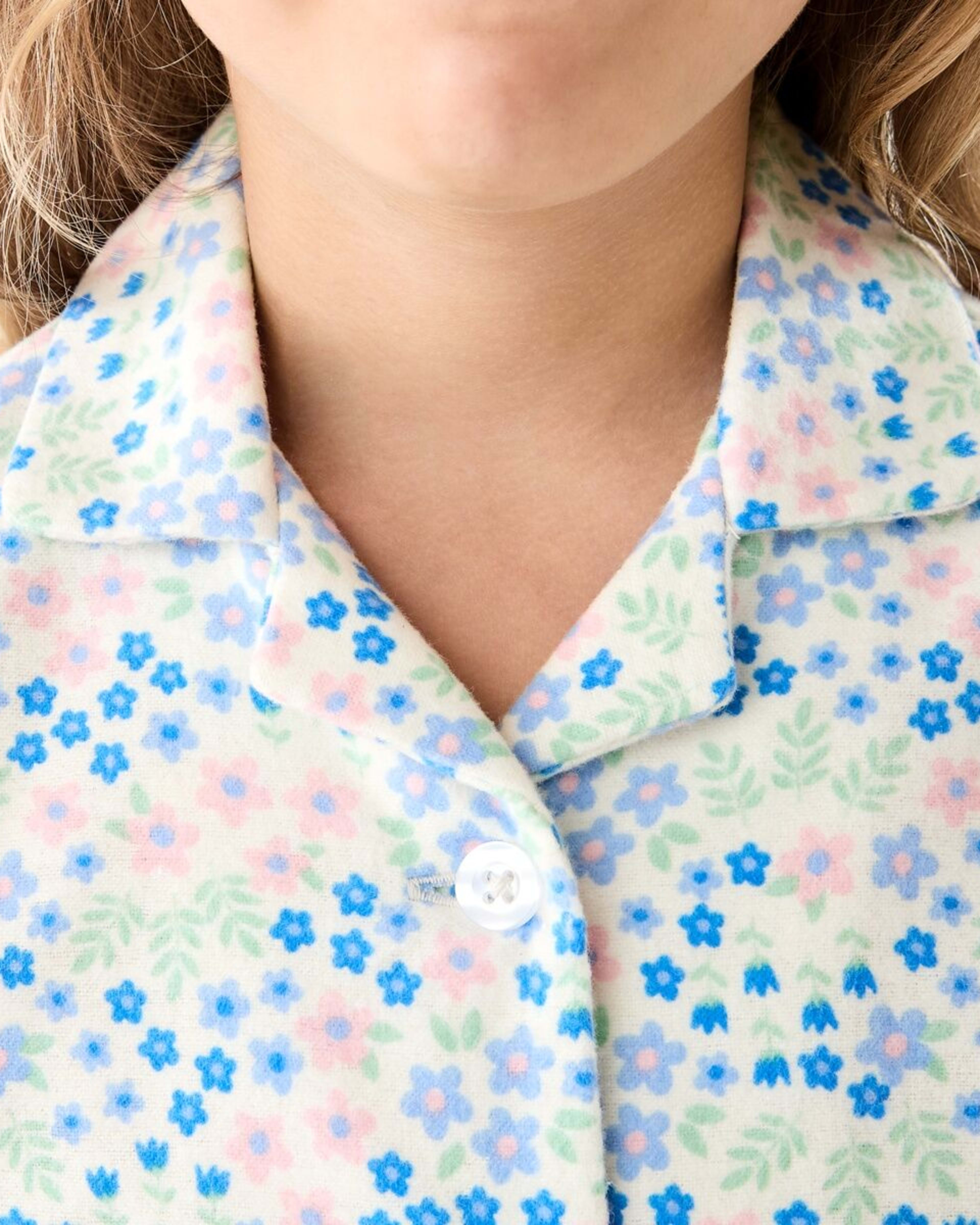 4 Flannelette Pyjama Set Wht Floral, 4 of 10