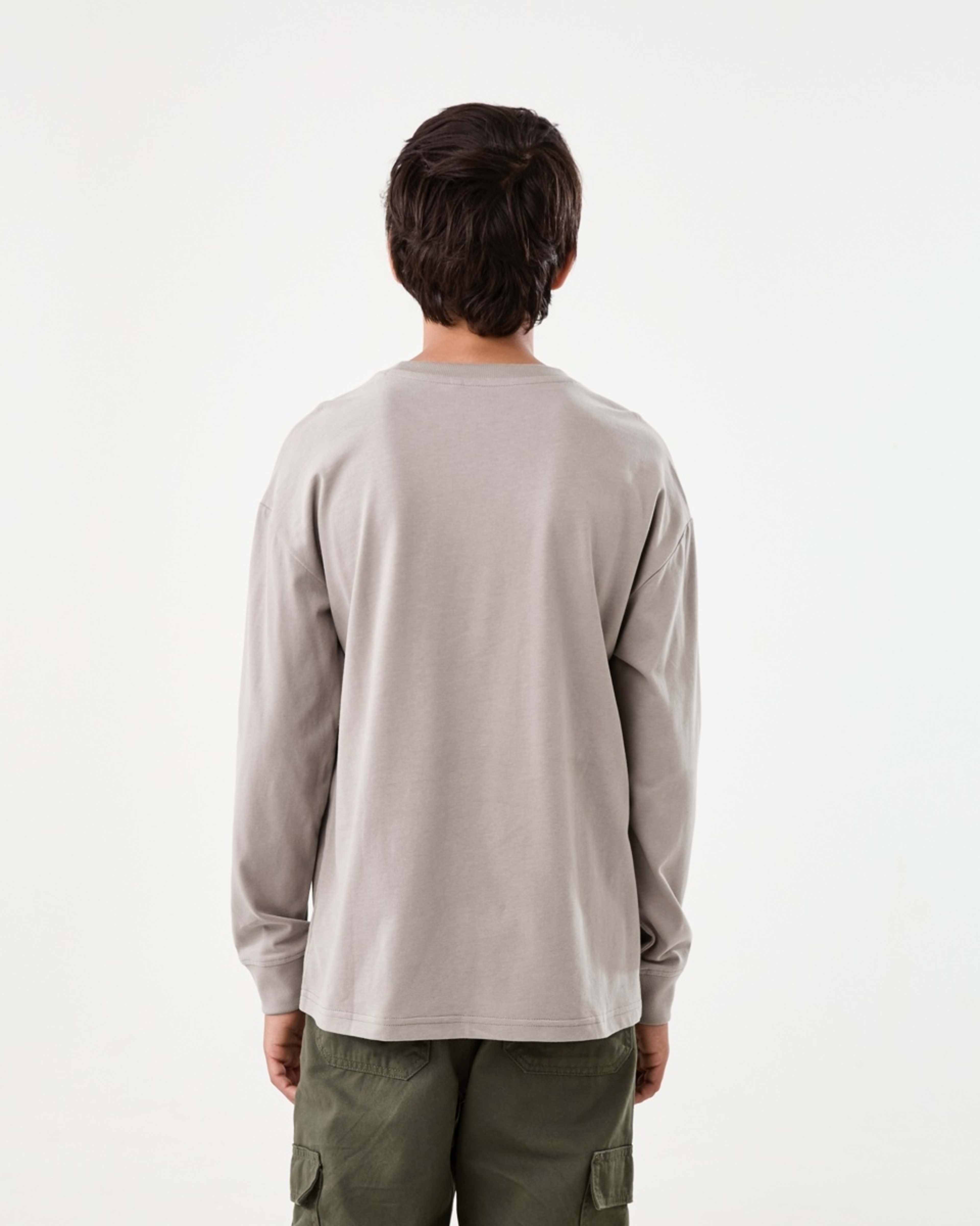 2 Heavyweight Oversized Long Sleeve T-shirt Moon Rock, 2 of 8