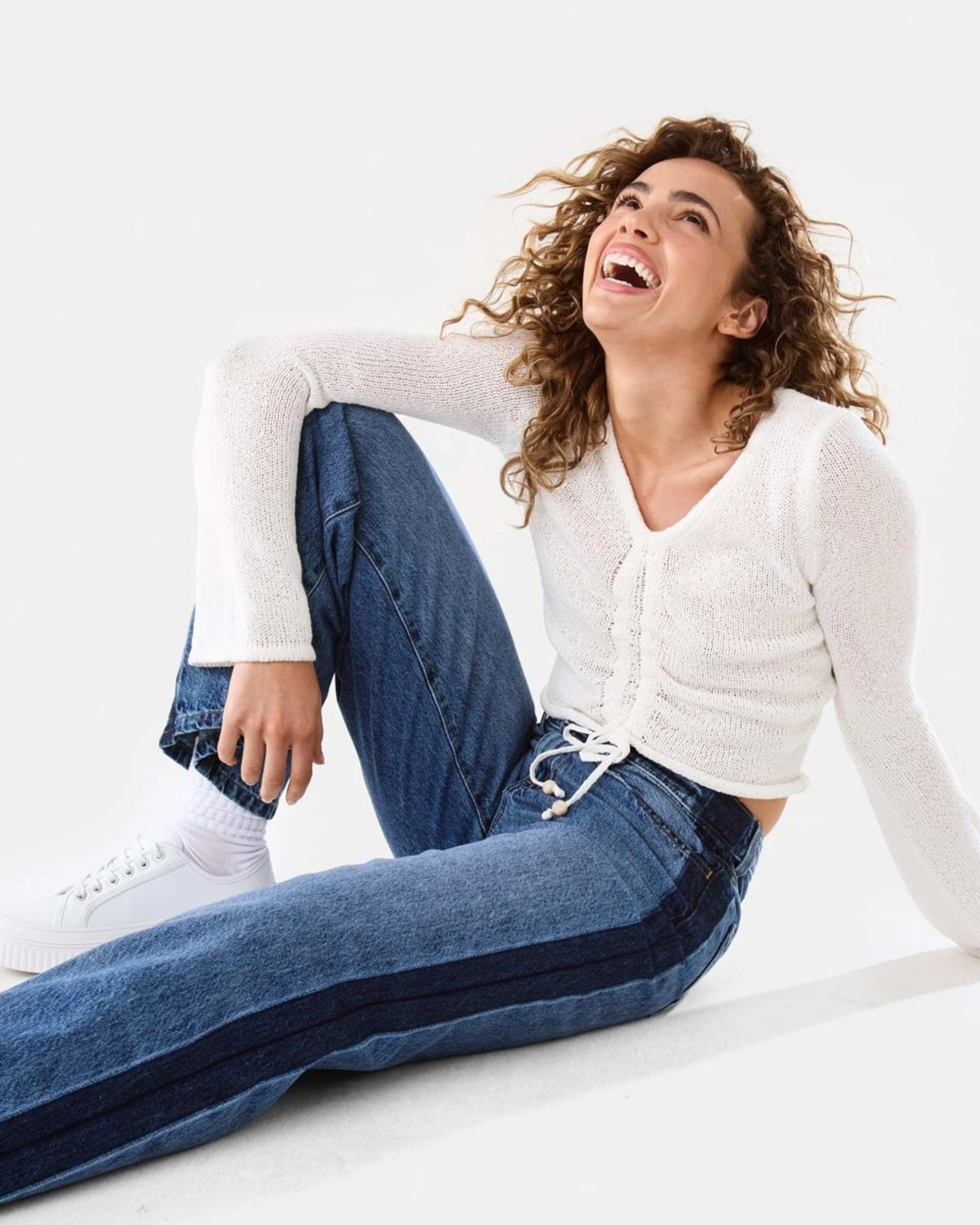 9 Ruched Long Sleeve Jumper WHITE, 9 of 10