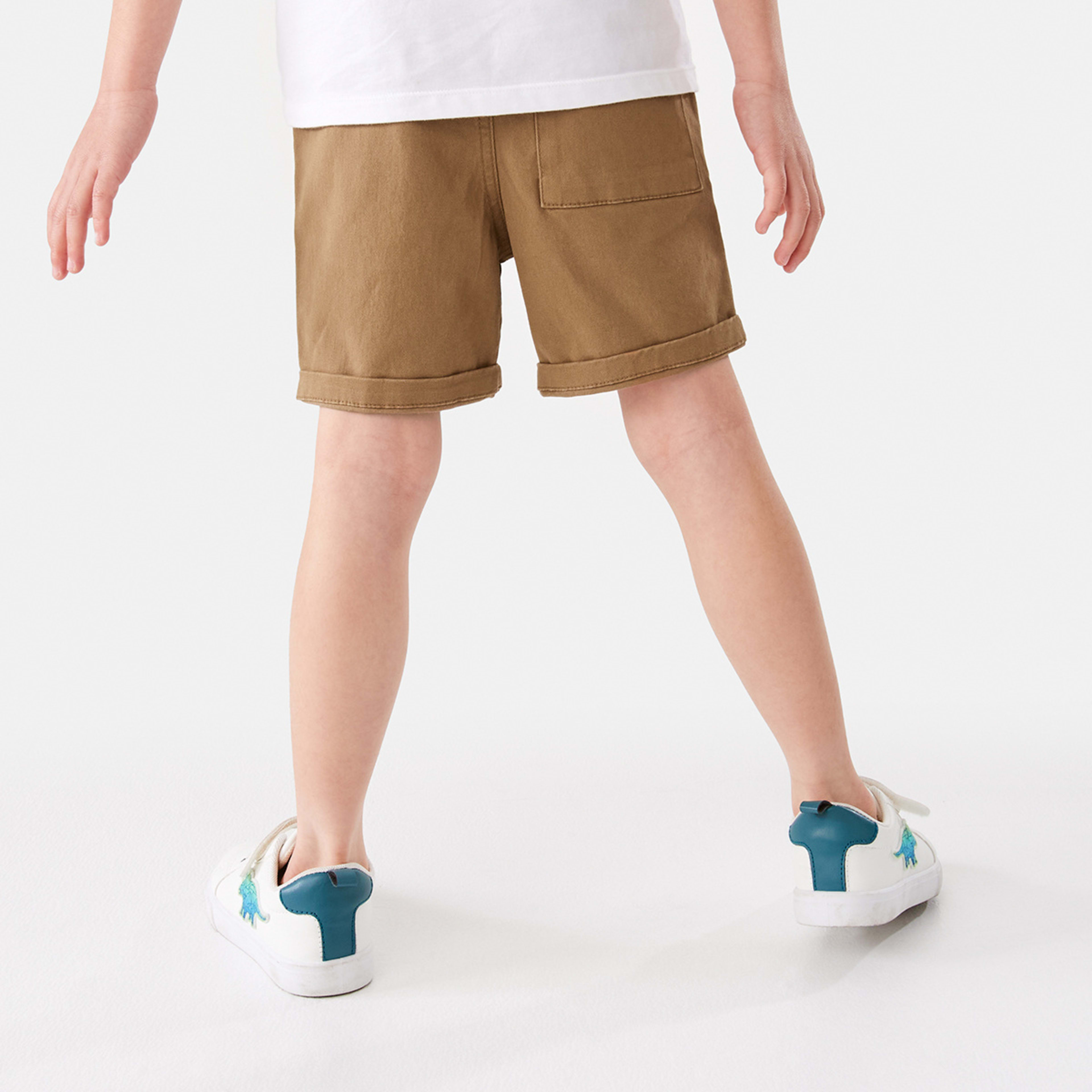 2 Pull On Chino Shorts Coco Brown, 2 of 9