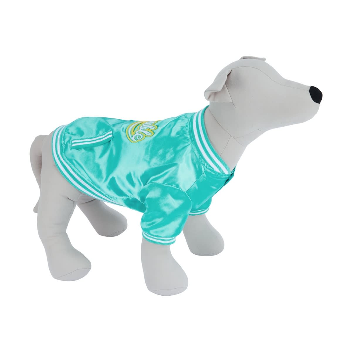 Pet Varsity Jacket Medium Teal