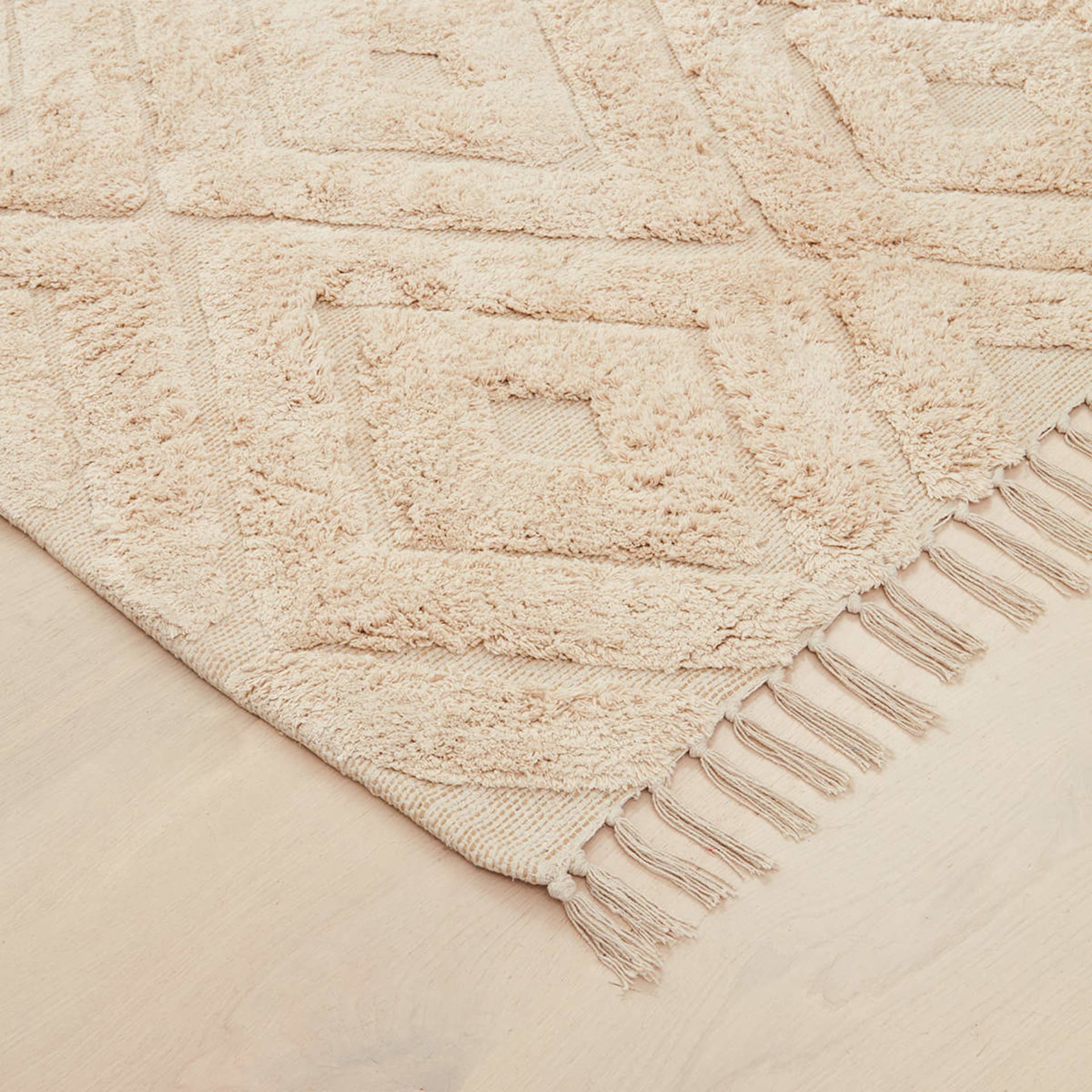 Tufted Rug Large, Cream Kmart