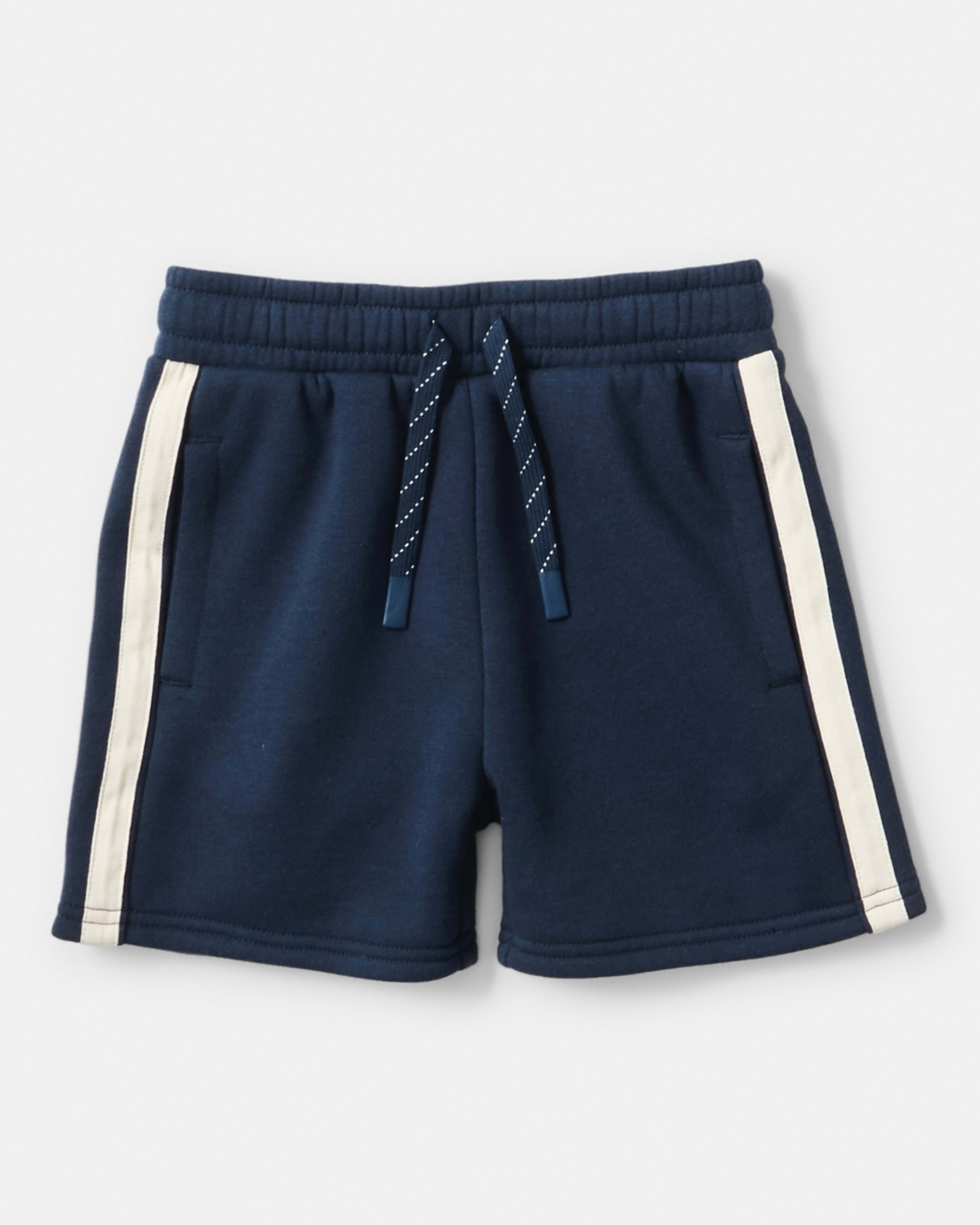 8 Stripe Knit Shorts Dress Navy, 8 of 9