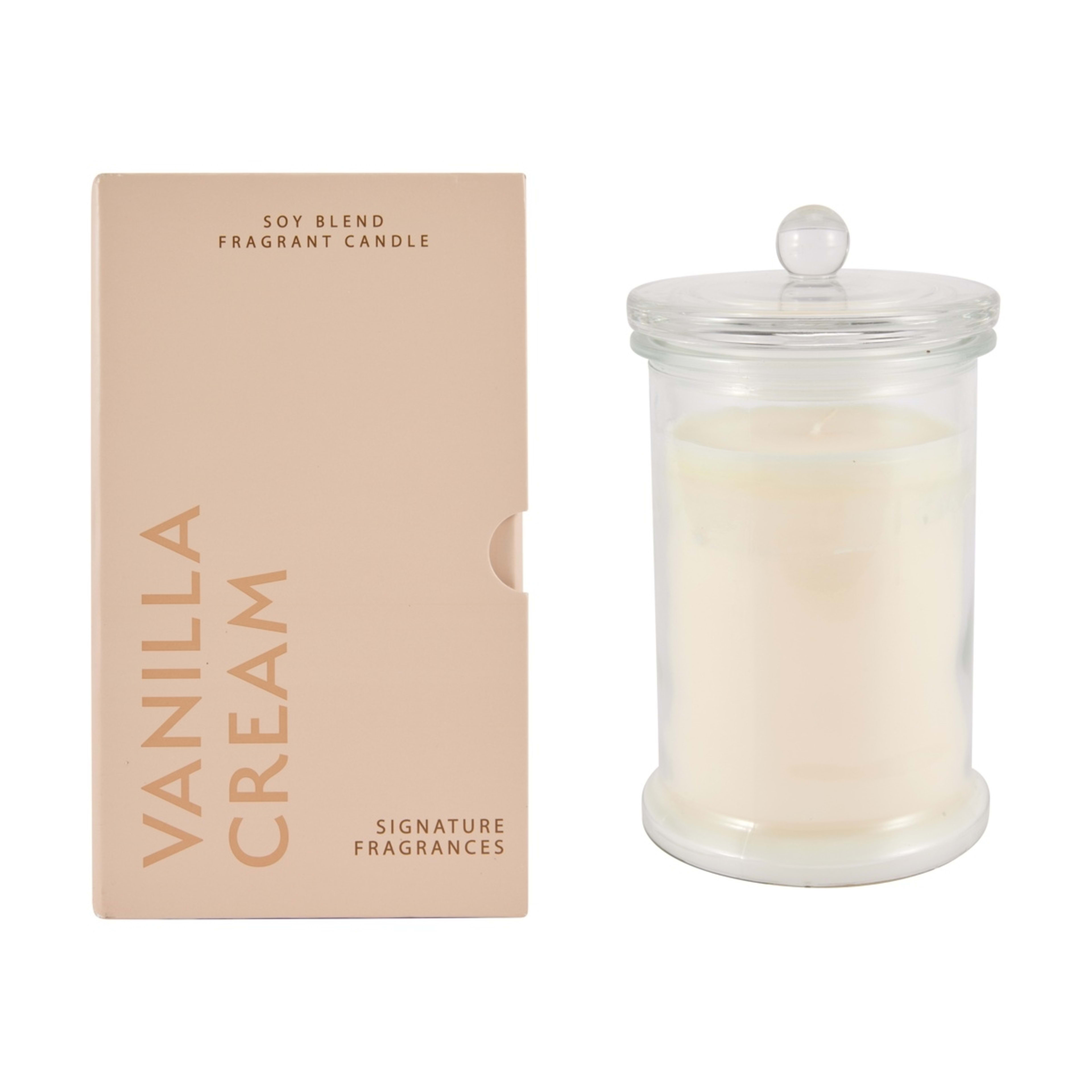 1 Vanilla Cream Signature Fragrances Soy Blend Fragrant Candle
