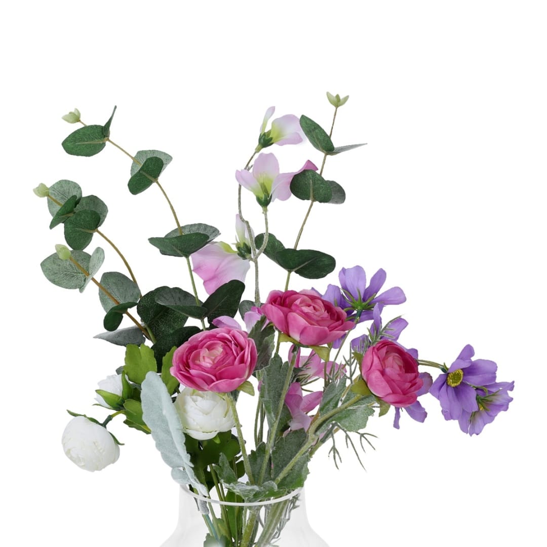 Artificial Mixed Flowers in Vase Kmart