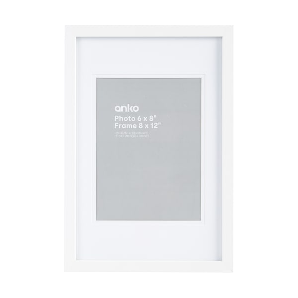 Mainstays Linear 4 x 6 White Frame, Set of 6
