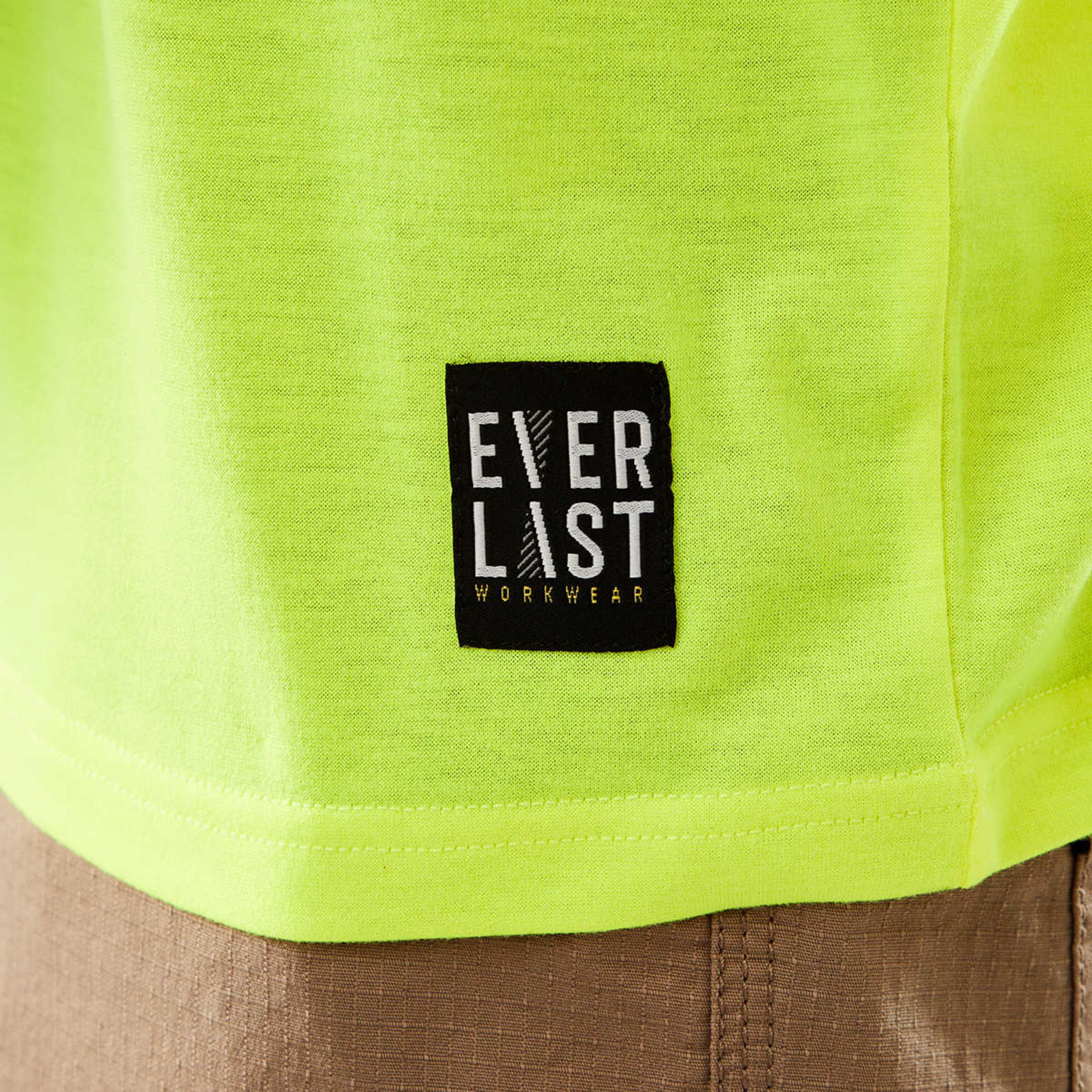 6 Everlast Mens Workwear Fluorescent T-shirt Yellow, 6 of 6