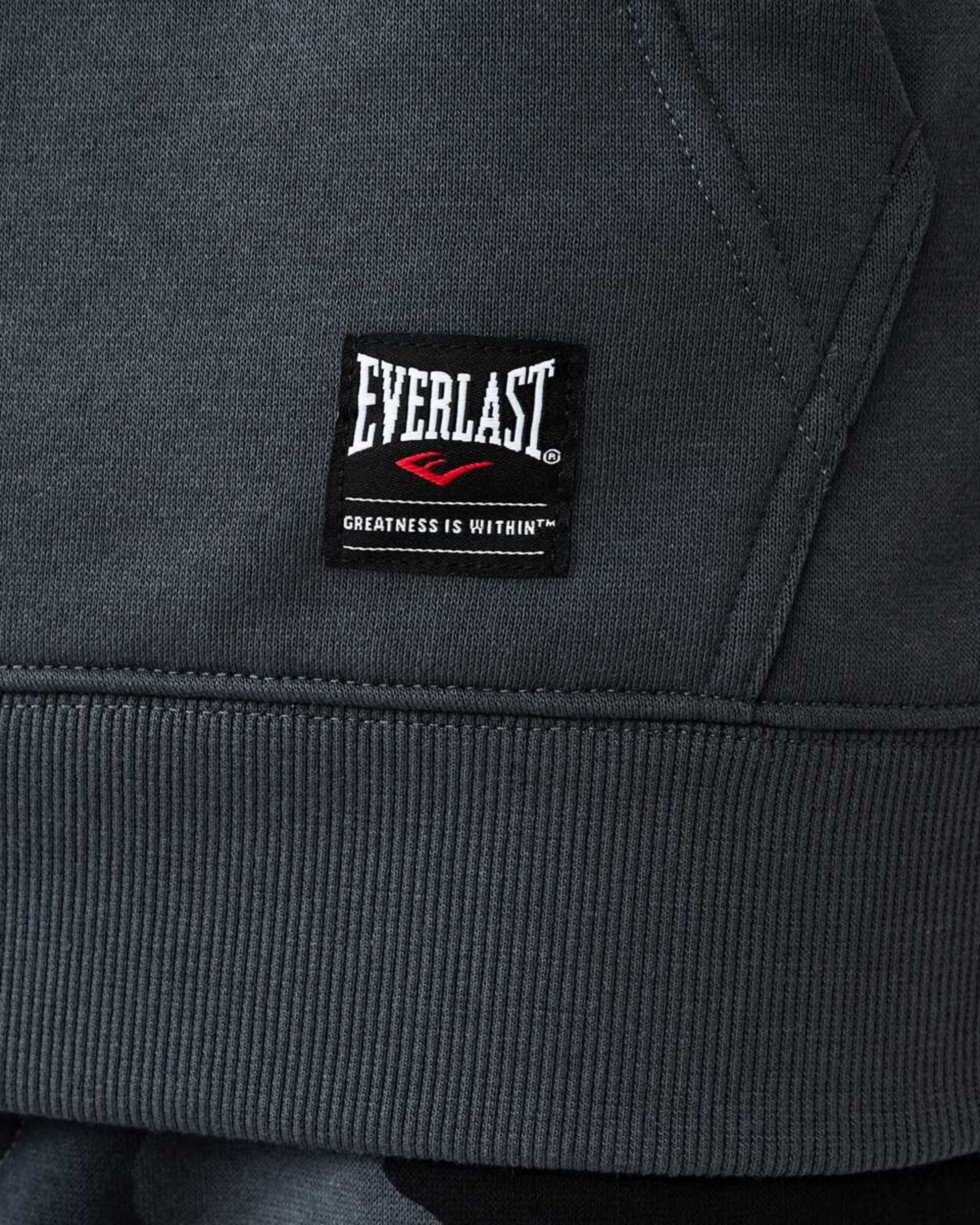 7 Everlast Mens Camo Print Hoodie CHARCOAL CAMO, 7 of 8