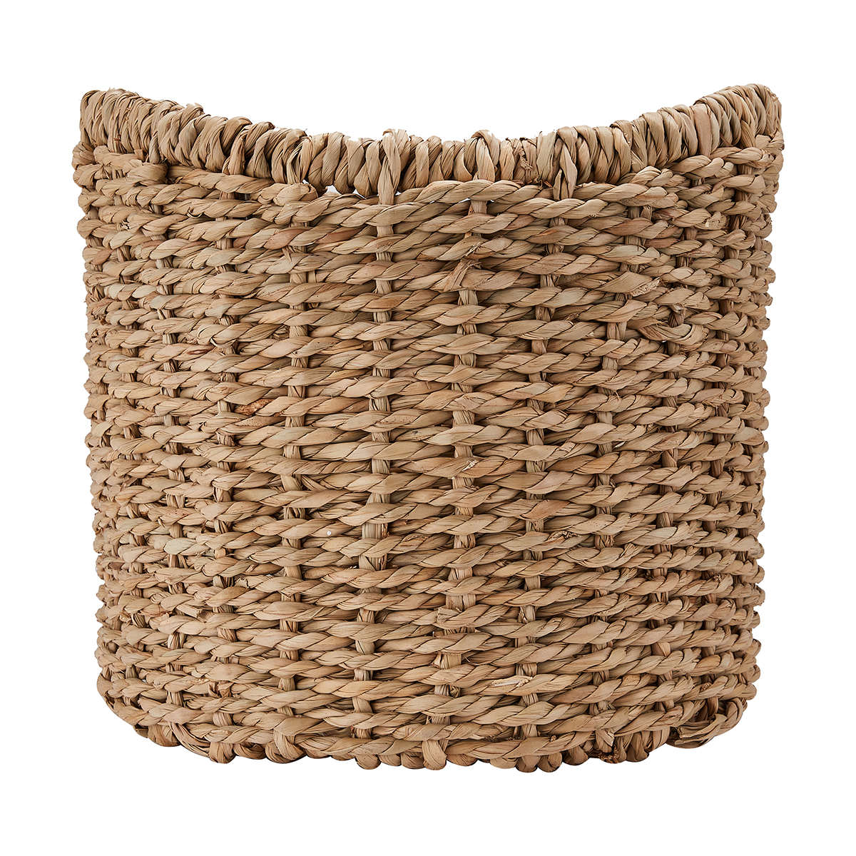 Round Chunky Weave Scoop Top Basket Kmart