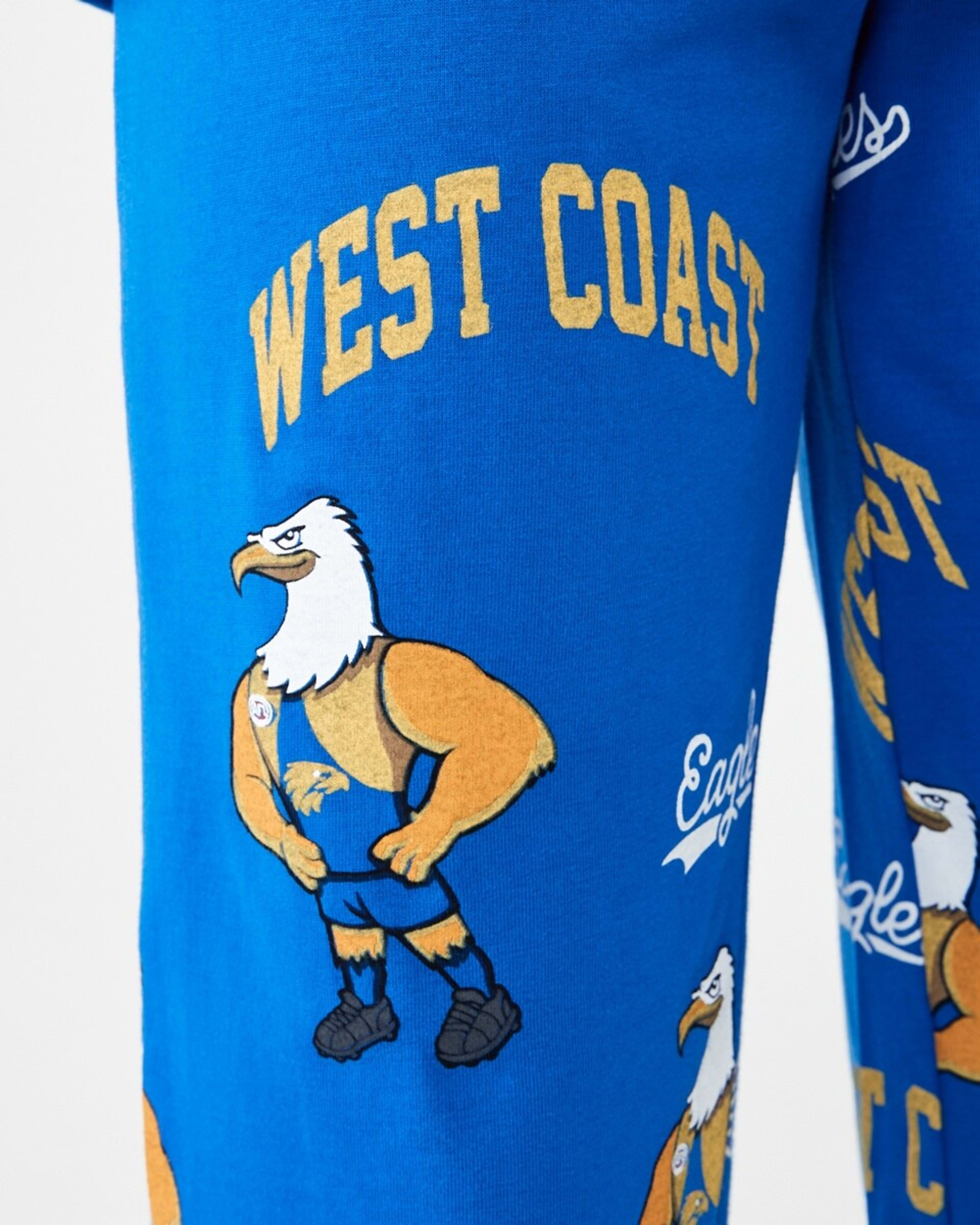 5 Official AFL Kids Pyjama Set West Coast, 5 of 9