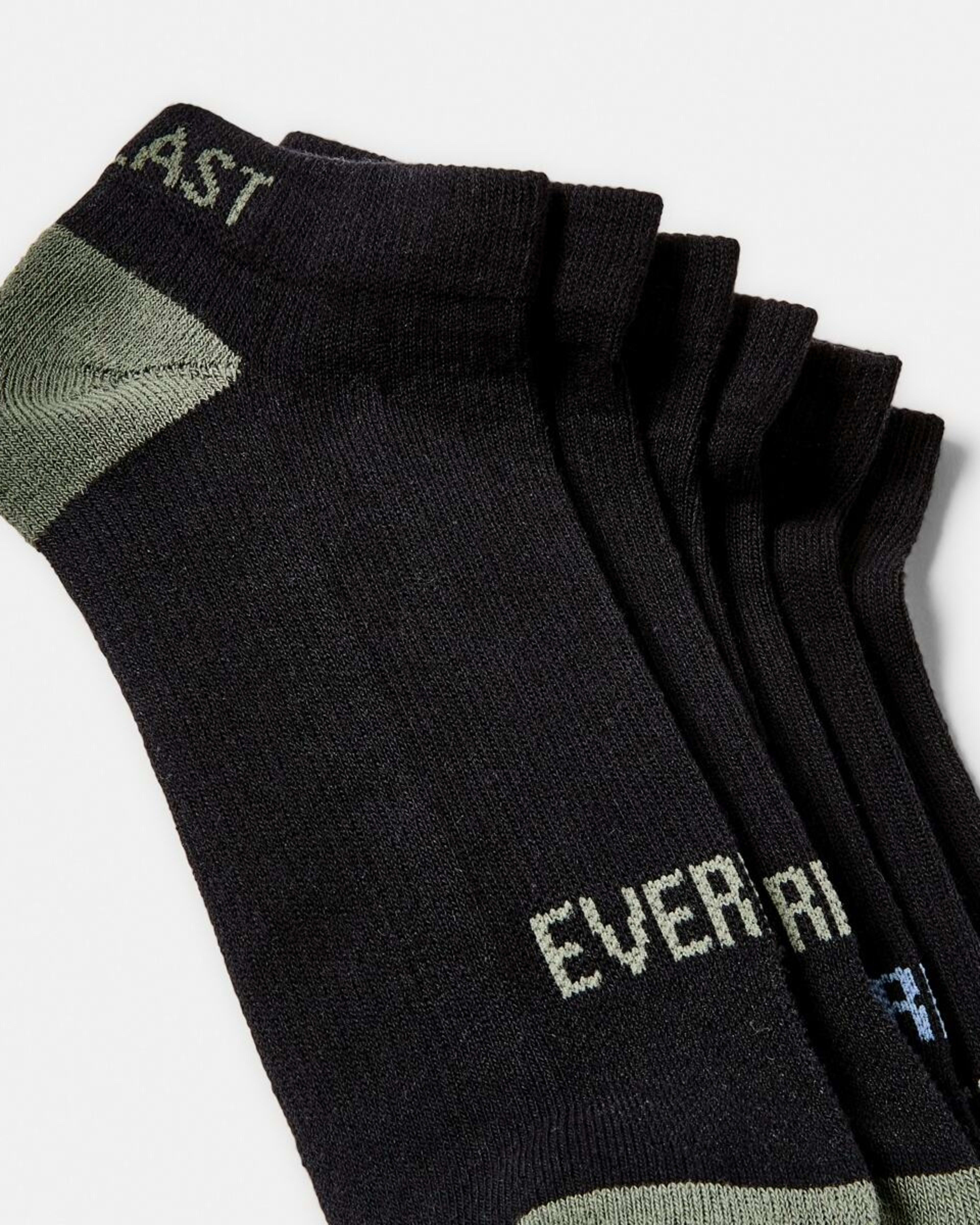 2 3 Pack Everlast Mens Performance Low Cut Socks Blk Colour, 2 of 3