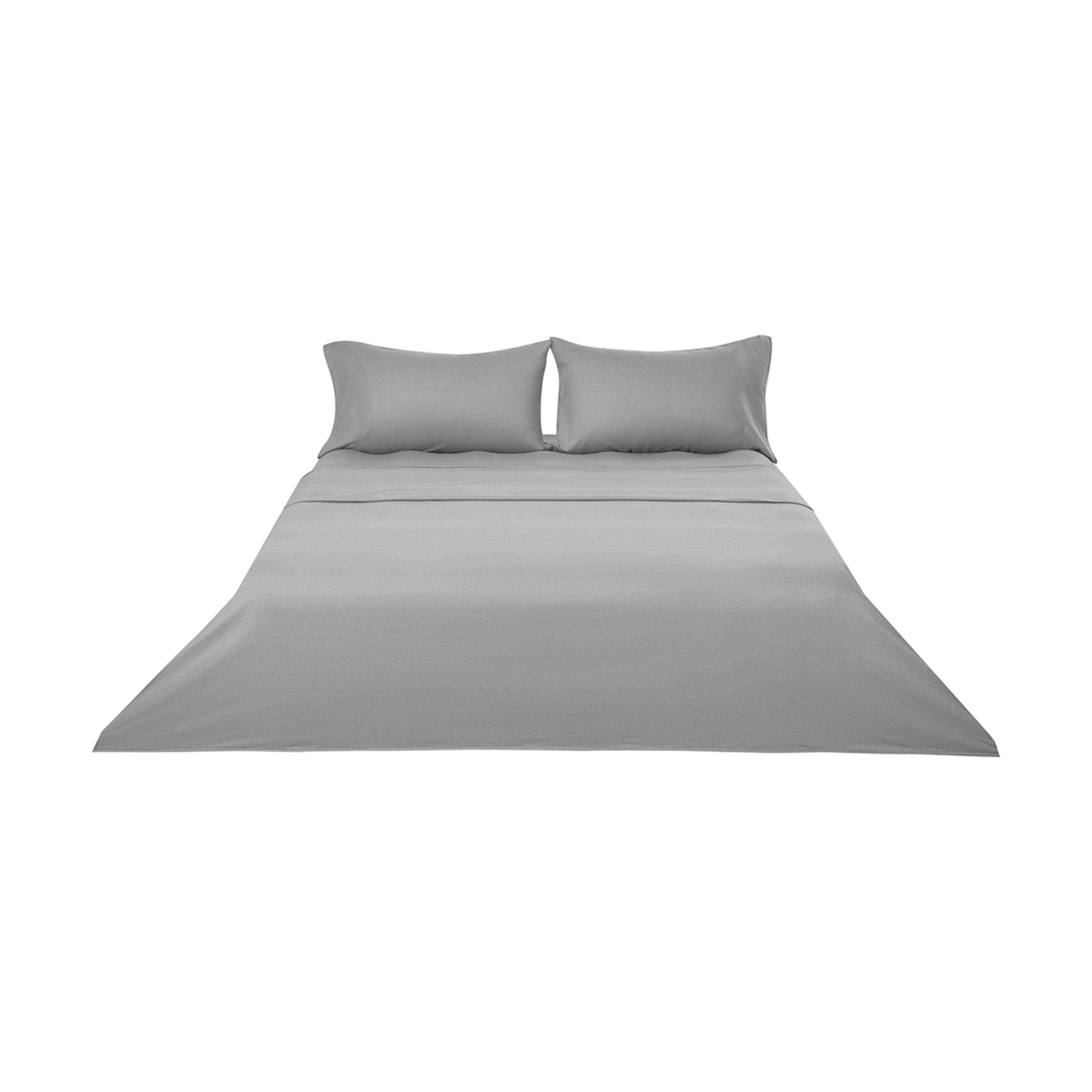 Soft Touch Sheet Set Double Bed, Grey Kmart NZ