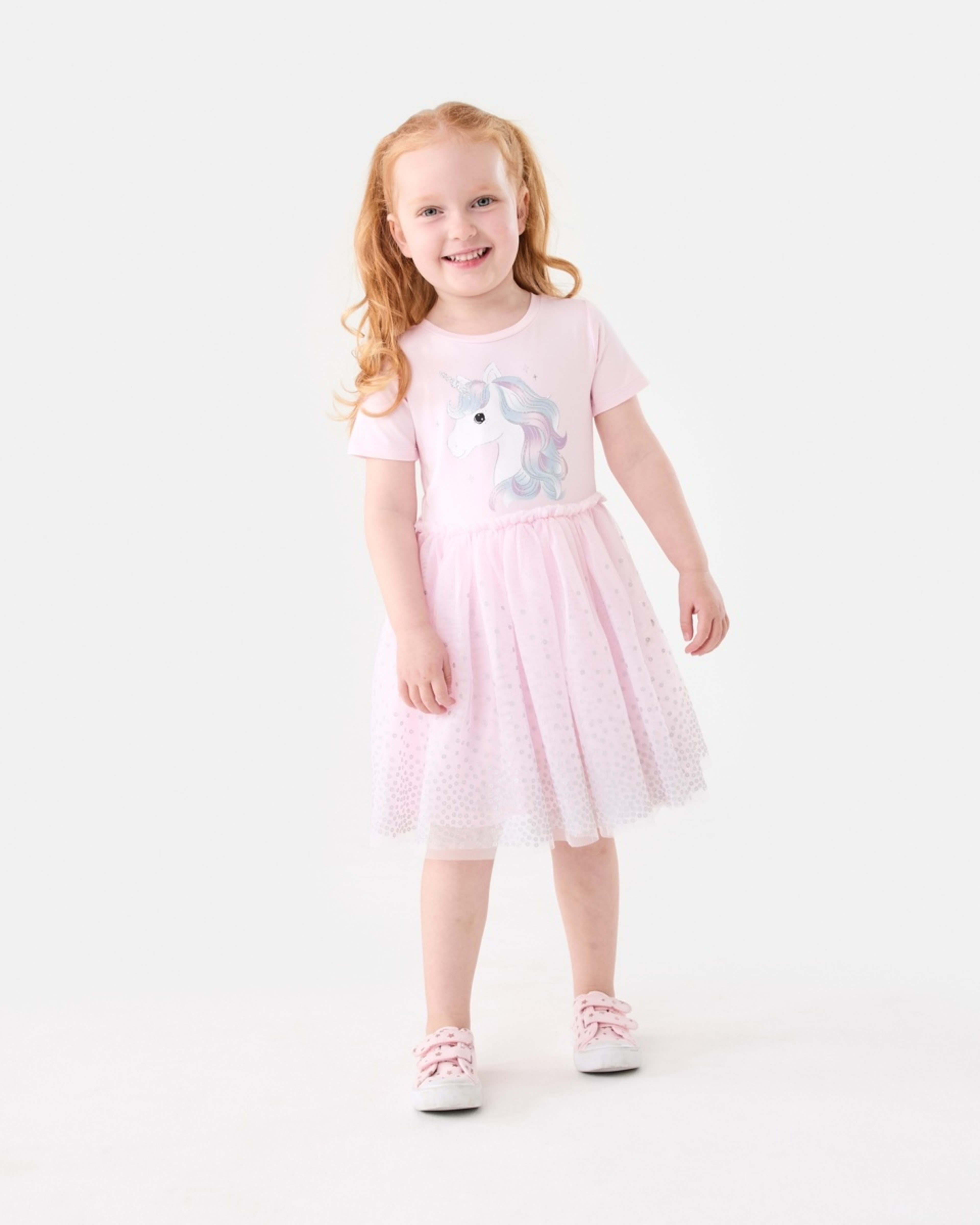 7 Short Sleeve Tutu Dress SHIMMER UNICORN BALLERINA, 7 of 8