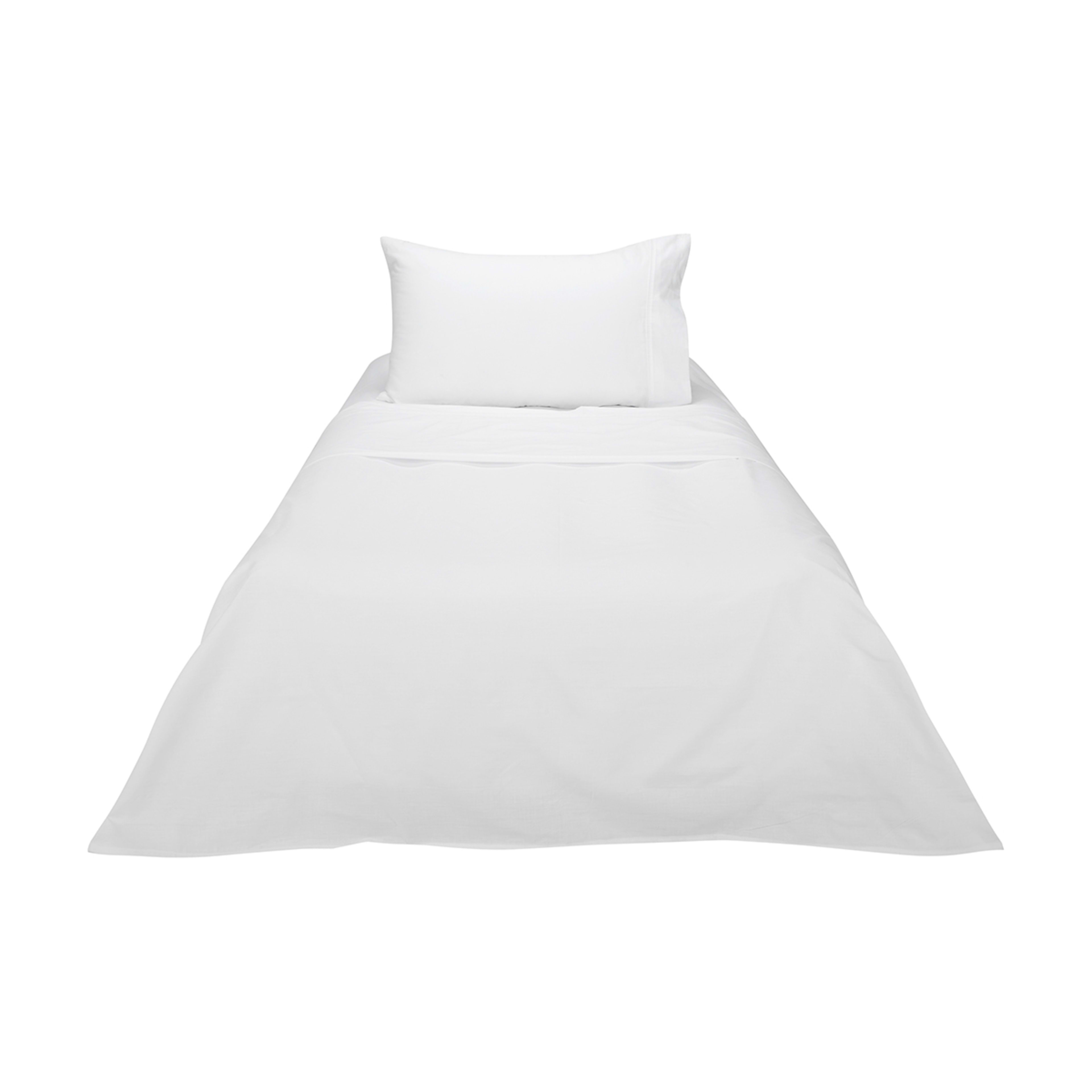 6 180 Thread Count Sheet Set - King Single Bed, White, 6 of 7