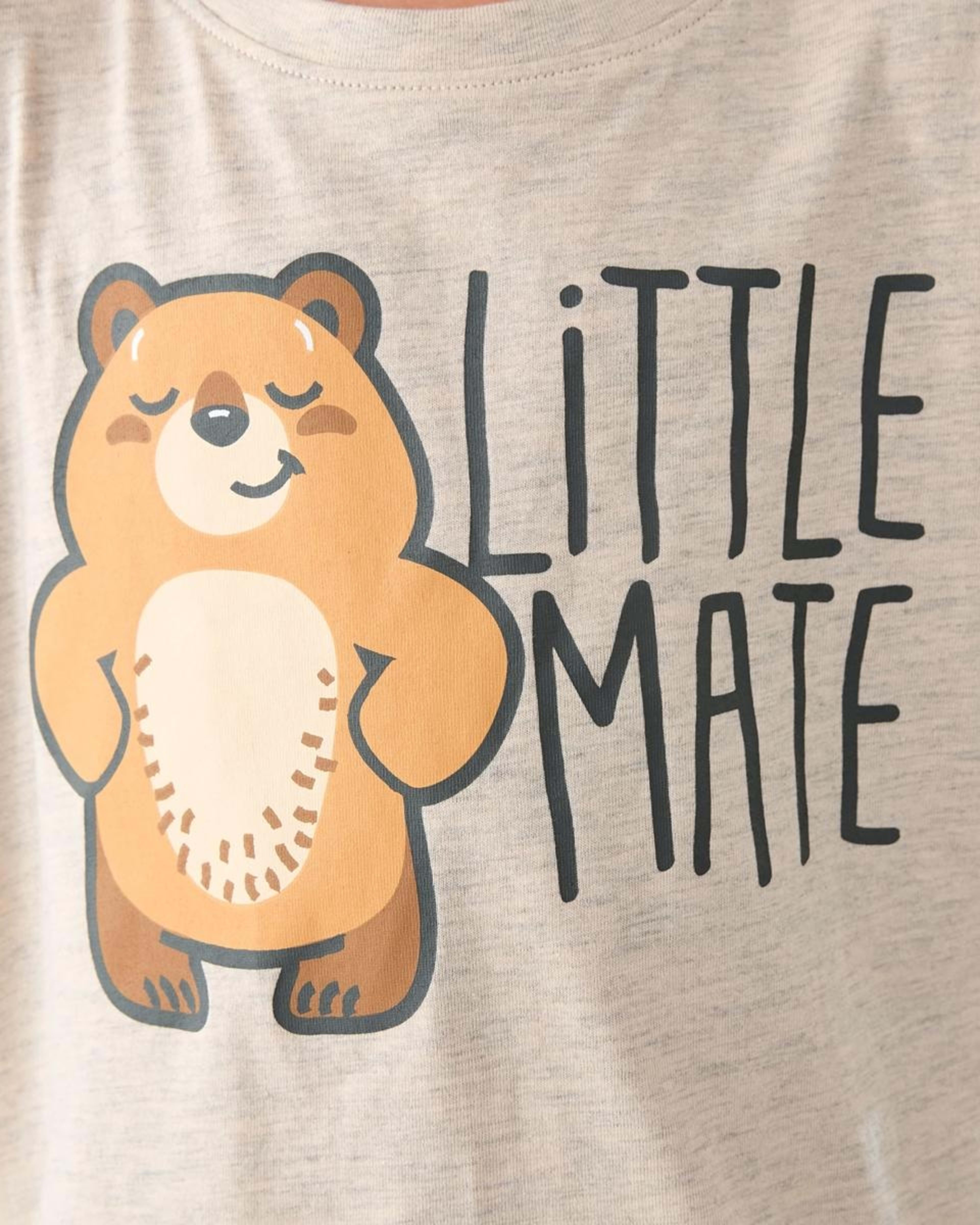4 Father's Day Pyjama Set LITTLE BEAR MATE OATMEAL, 4 of 7