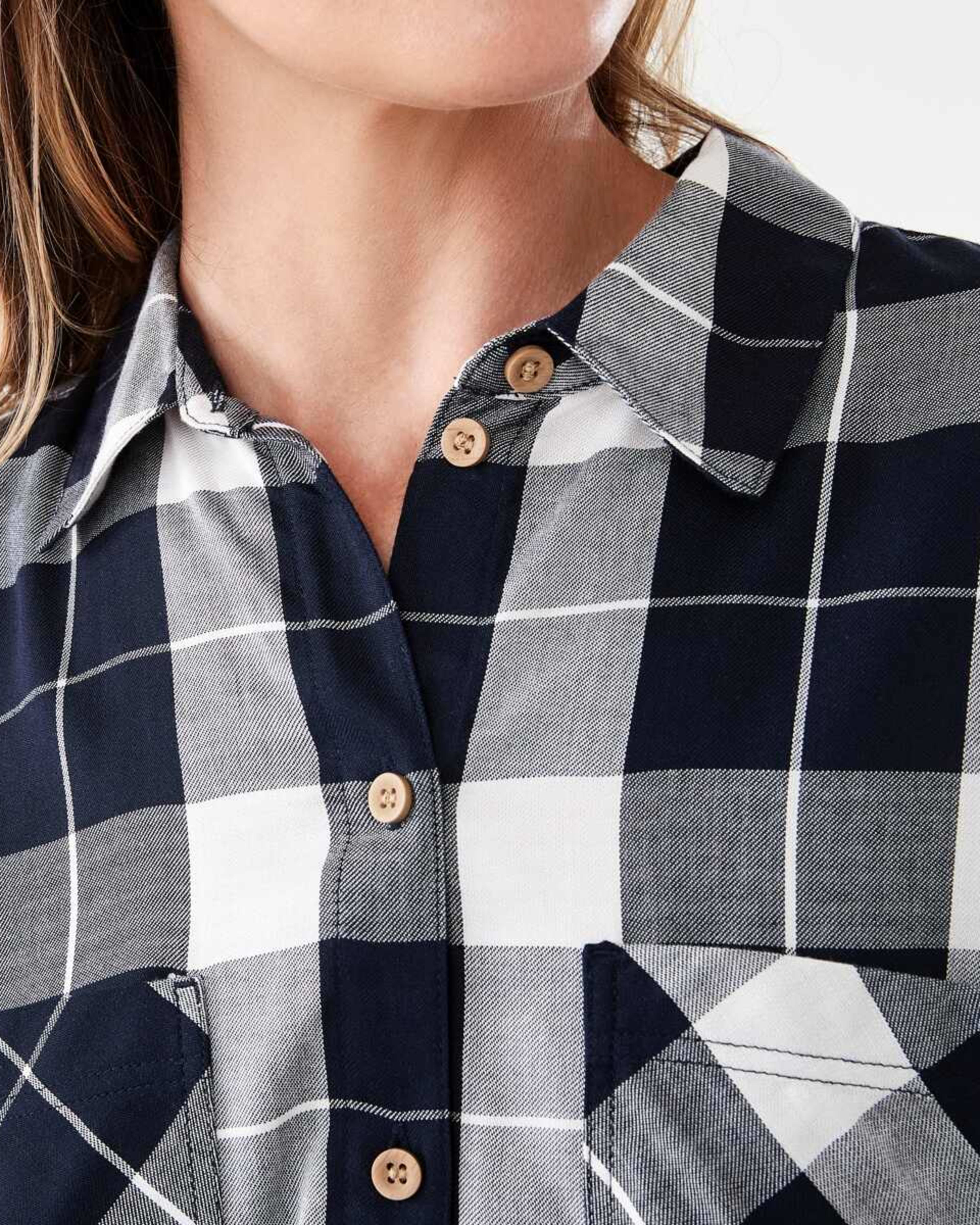 5 Long Sleeve Twill Shirt Skycap Chk, 5 of 7