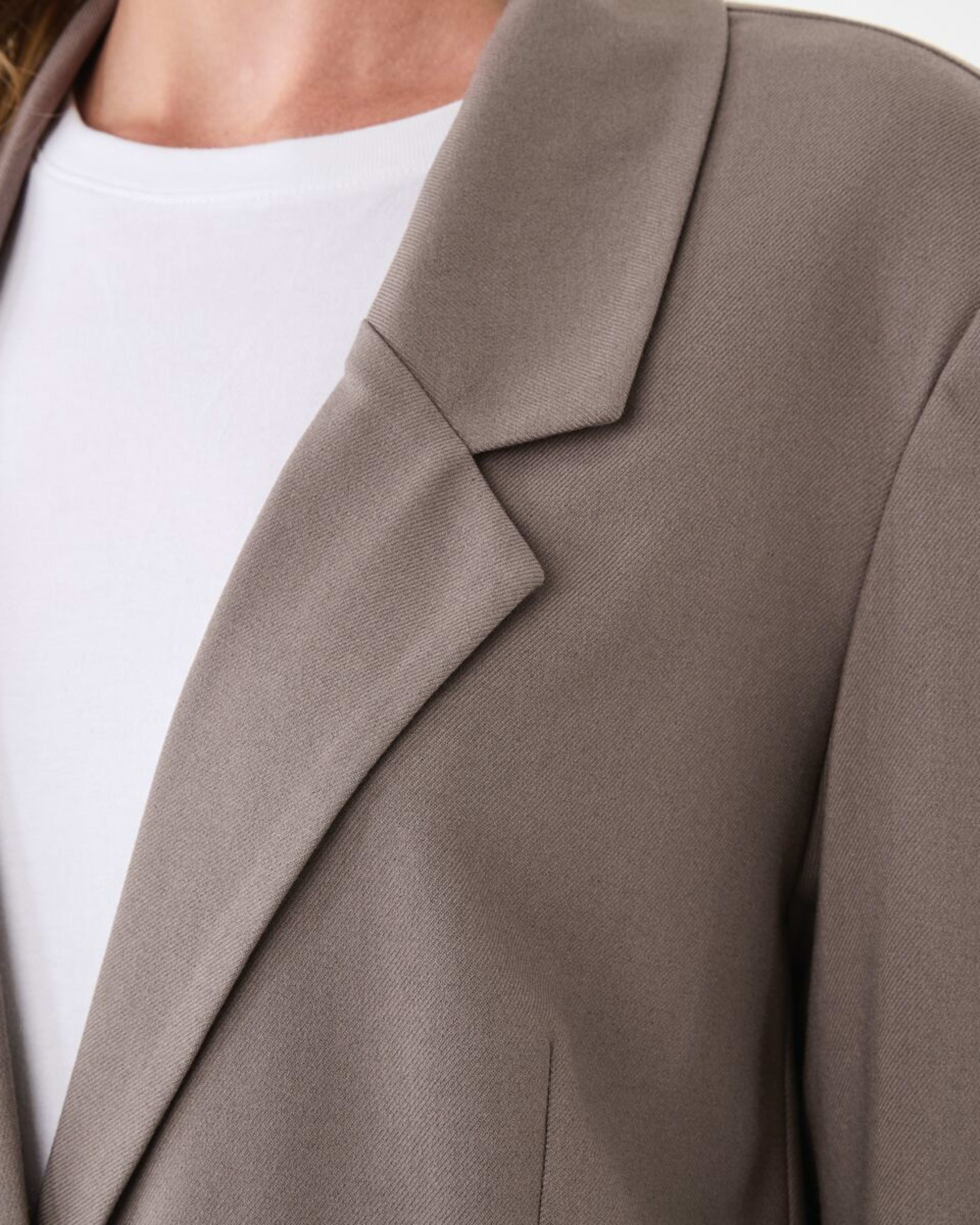 7 Relaxed Blazer Taupe Brn, 7 of 7