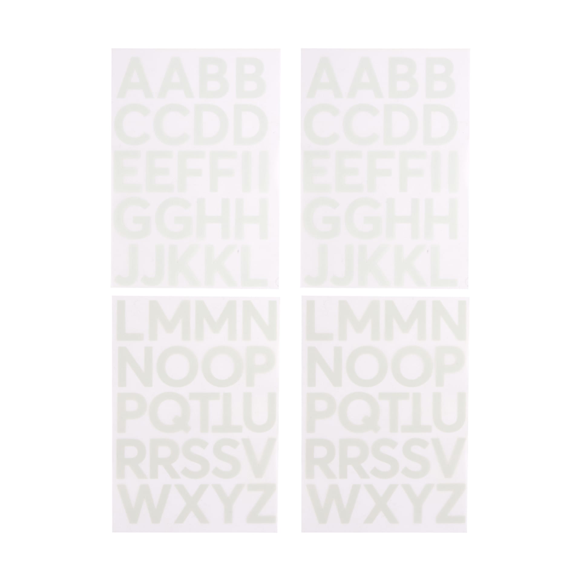 4 Pack IronOn Fabric Transfers Alphabet Kmart