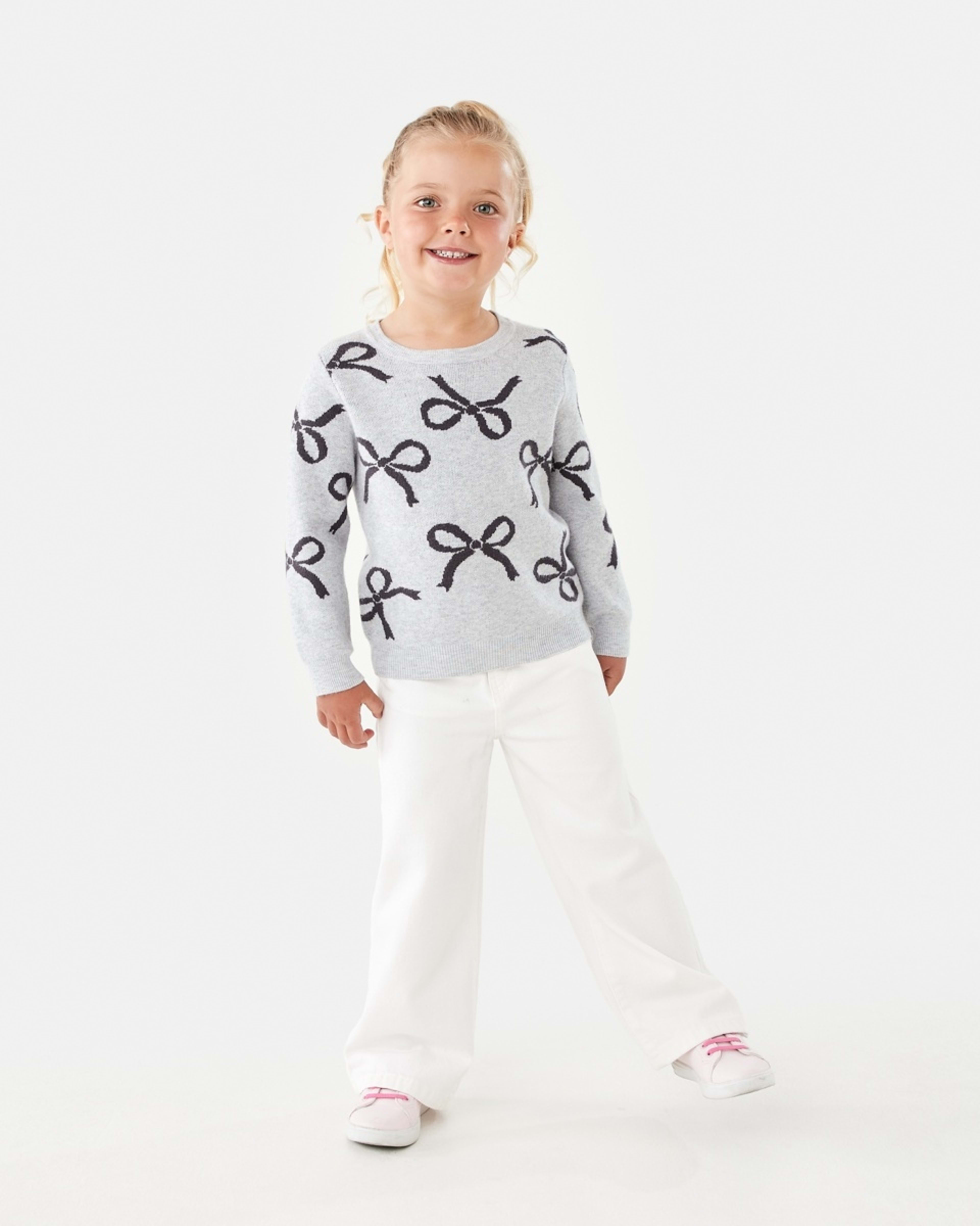 5 Jacquard Knit Jumper Bow, 5 of 8