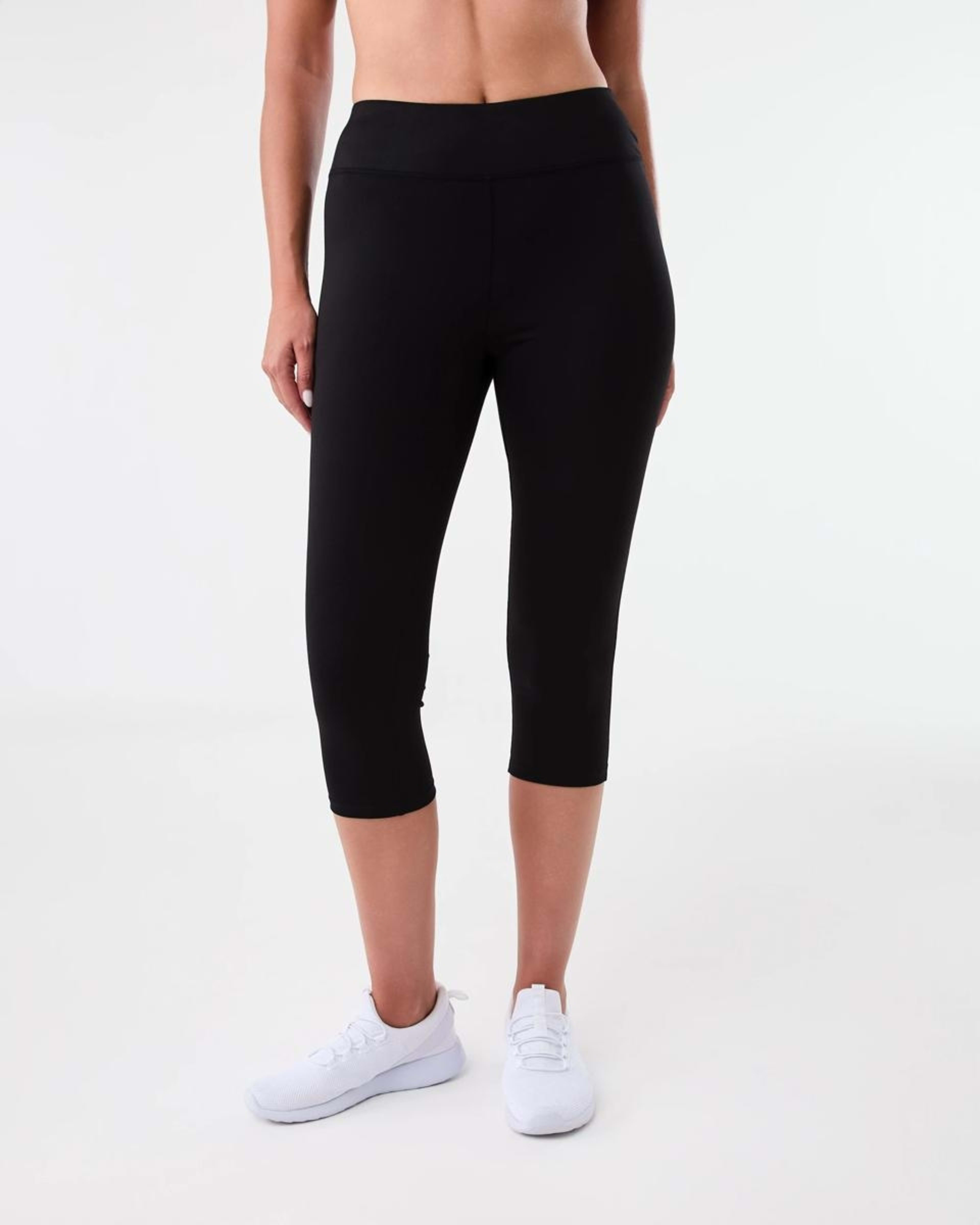 1 Active Womens Core Crop Everyday Comfort Leggings BLACK, 1 of 5